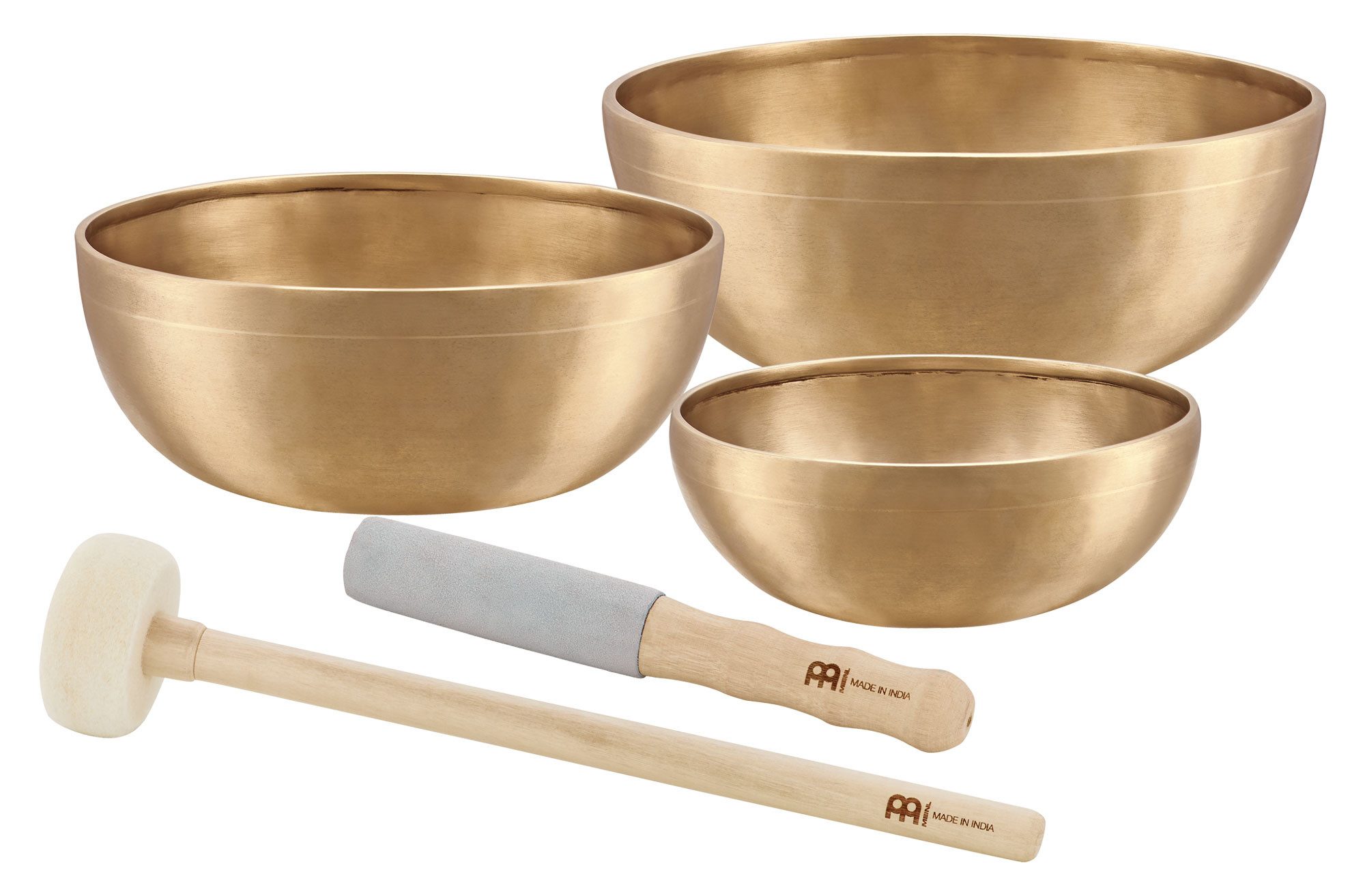 Meinl Sonic Energy Klangschalen Meinl Sonic Energy SB-E-3100 Klangschale 3-teilig,Jede ein handgefertigtes Meisterstück, 5-St., mit Reiber, Schlägel, Hüllen und Filzringen