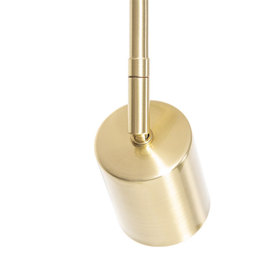 Qazqa Stehlampe Java, ohne Leuchtmittel, GU10, Gold/Messing, Modern, Stahl, günstig online kaufen