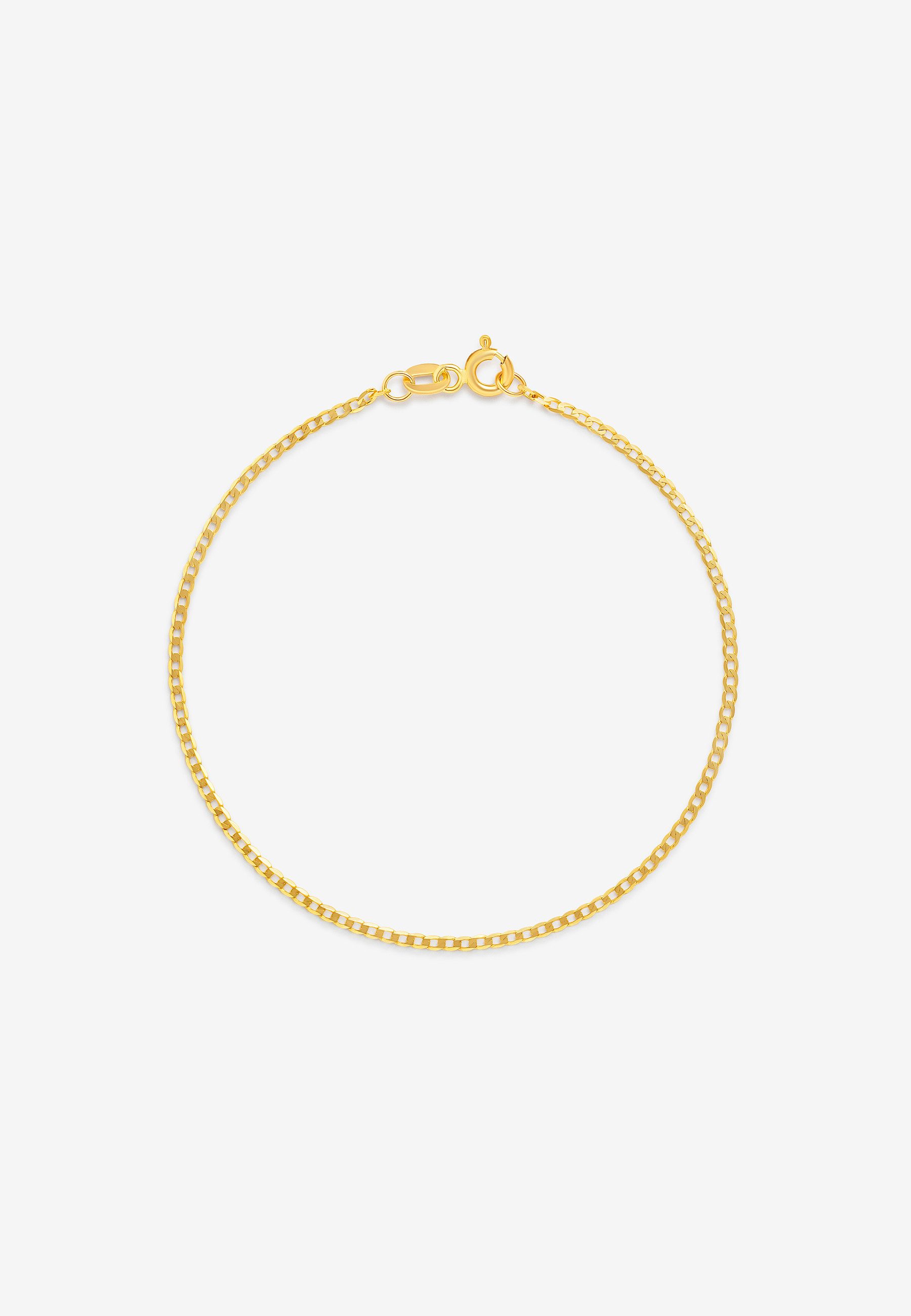 GOLDKLEIN Goldarmband 14 Karat Gold Panzer Stil 585 Echtgold 17cm-22cm, Bestpreisgarantie - Damen Herren mit Schmuckbox - Sale bis 31.12.2025