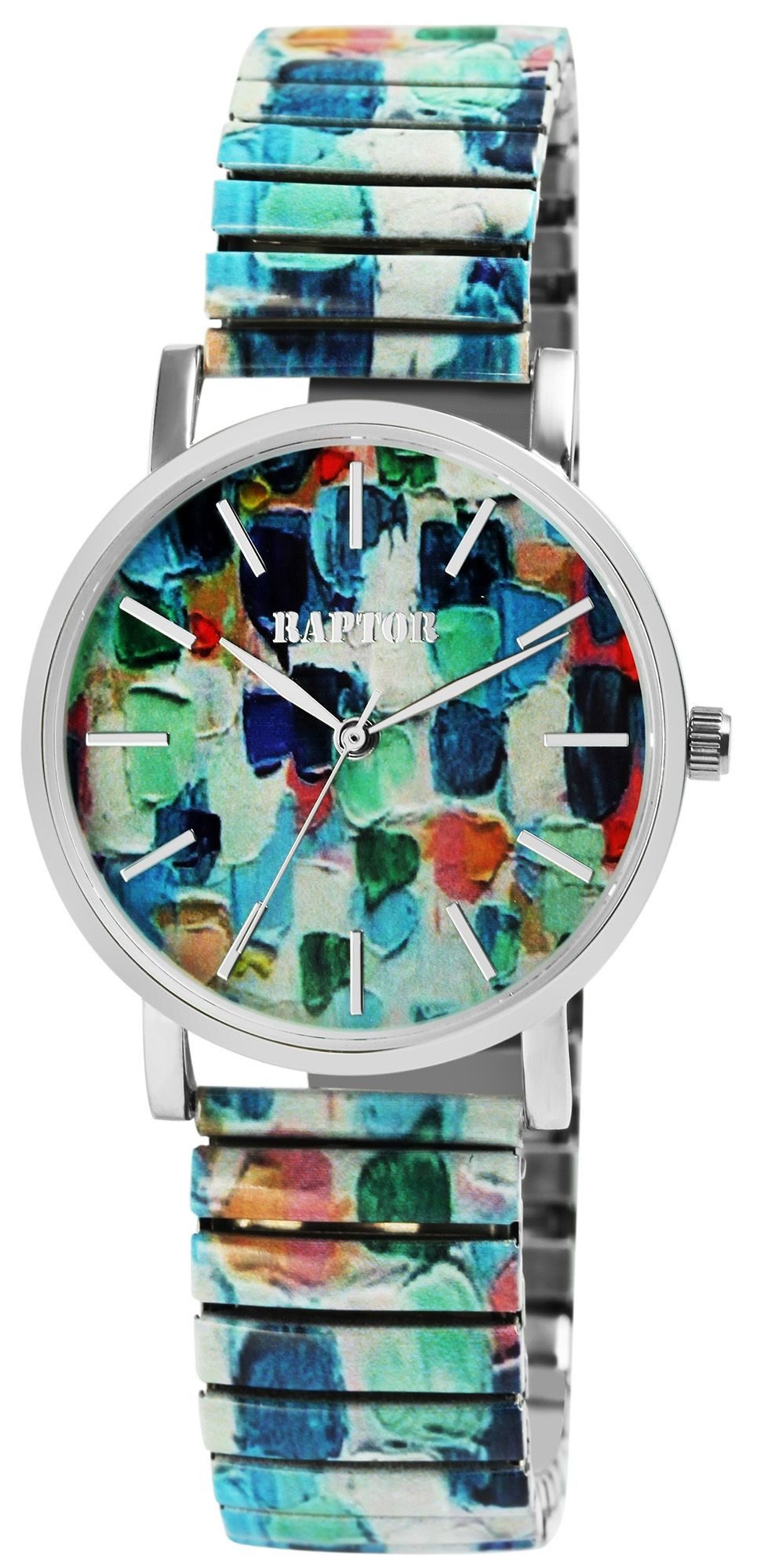 Raptor Quarzuhr Colorful Edition mit Edelstahlzugarmband, günstig online kaufen