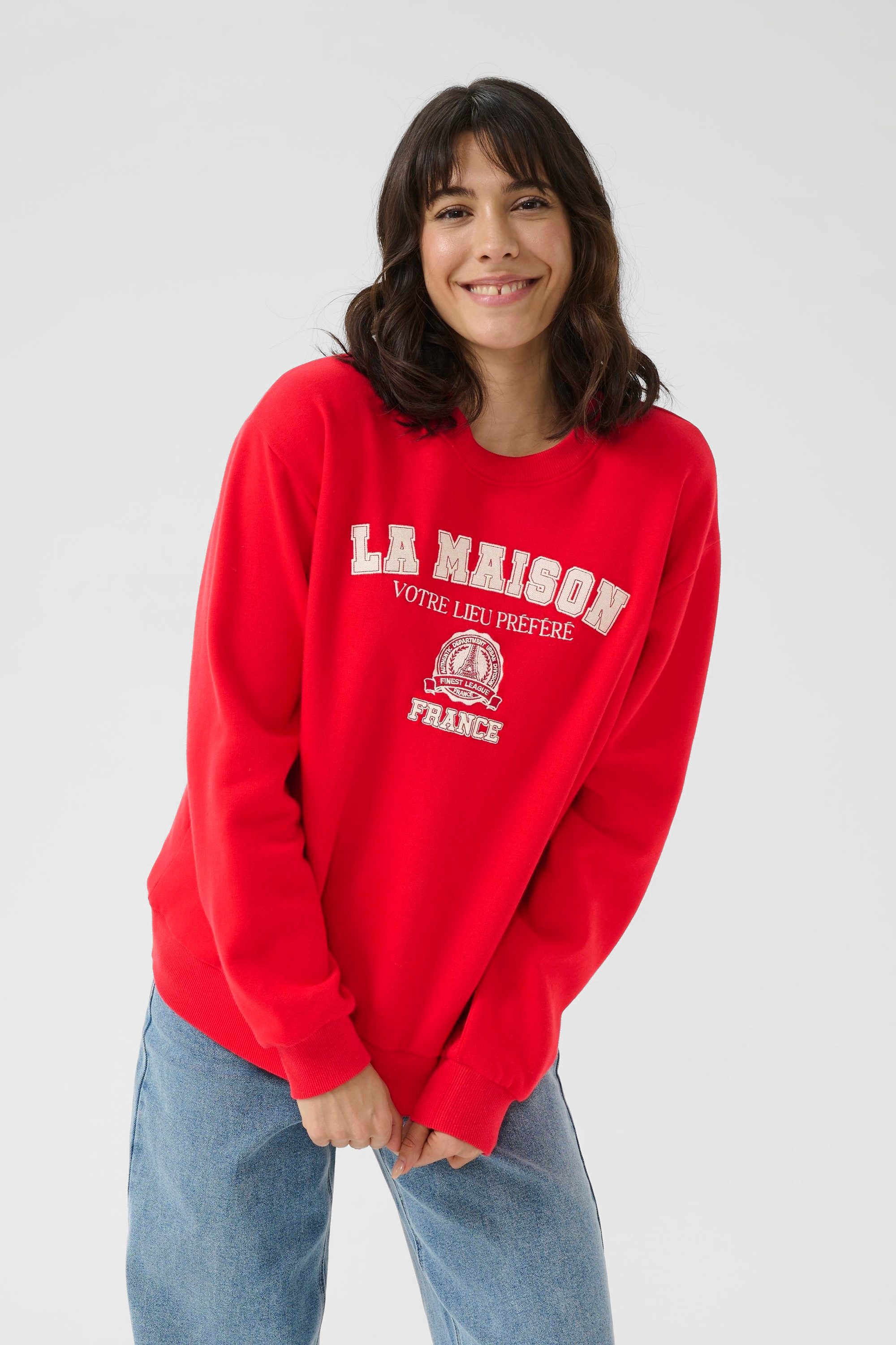 KAFFE Fleecepullover Sweatshirt KAberta