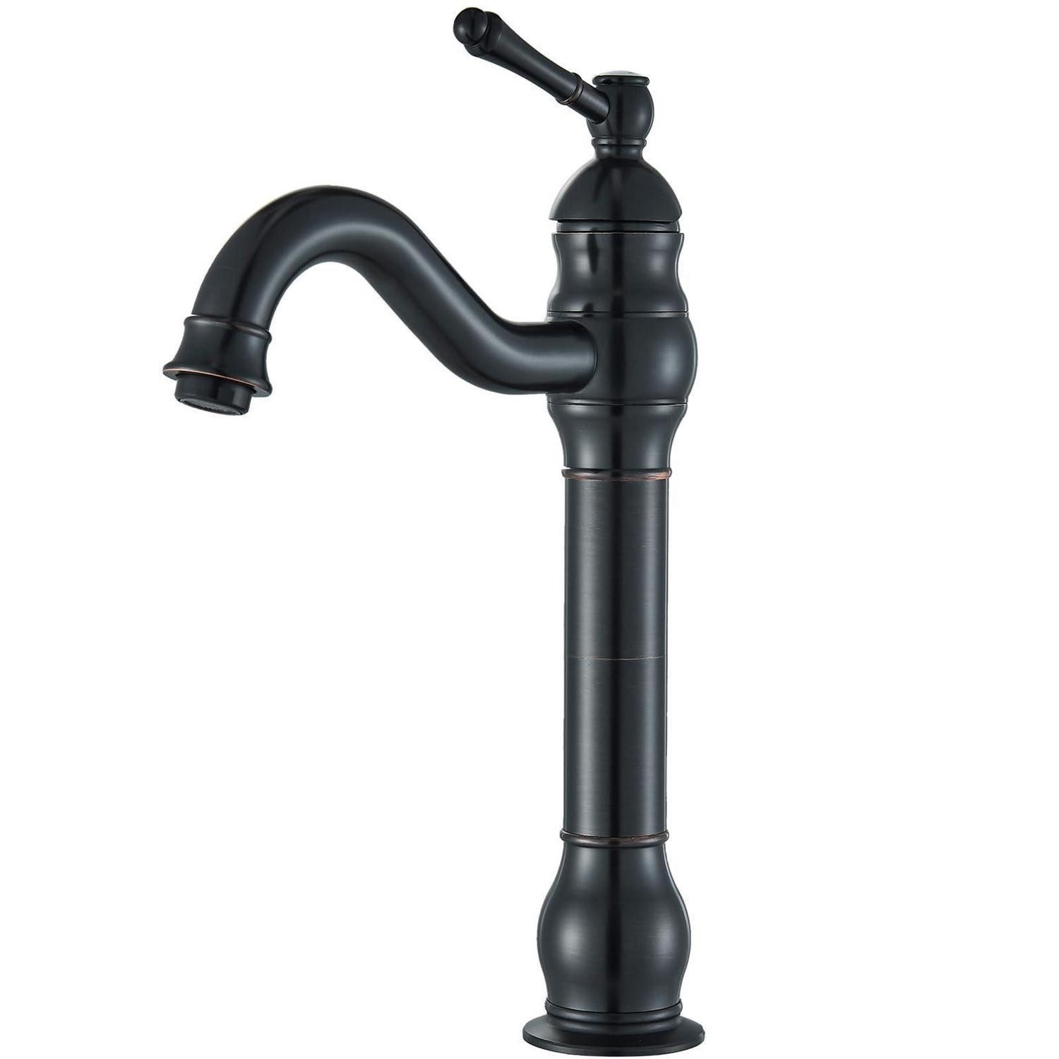 LuxusKollektion Waschtischarmatur Waschtischarmatur Retro Schwarz (1-St)