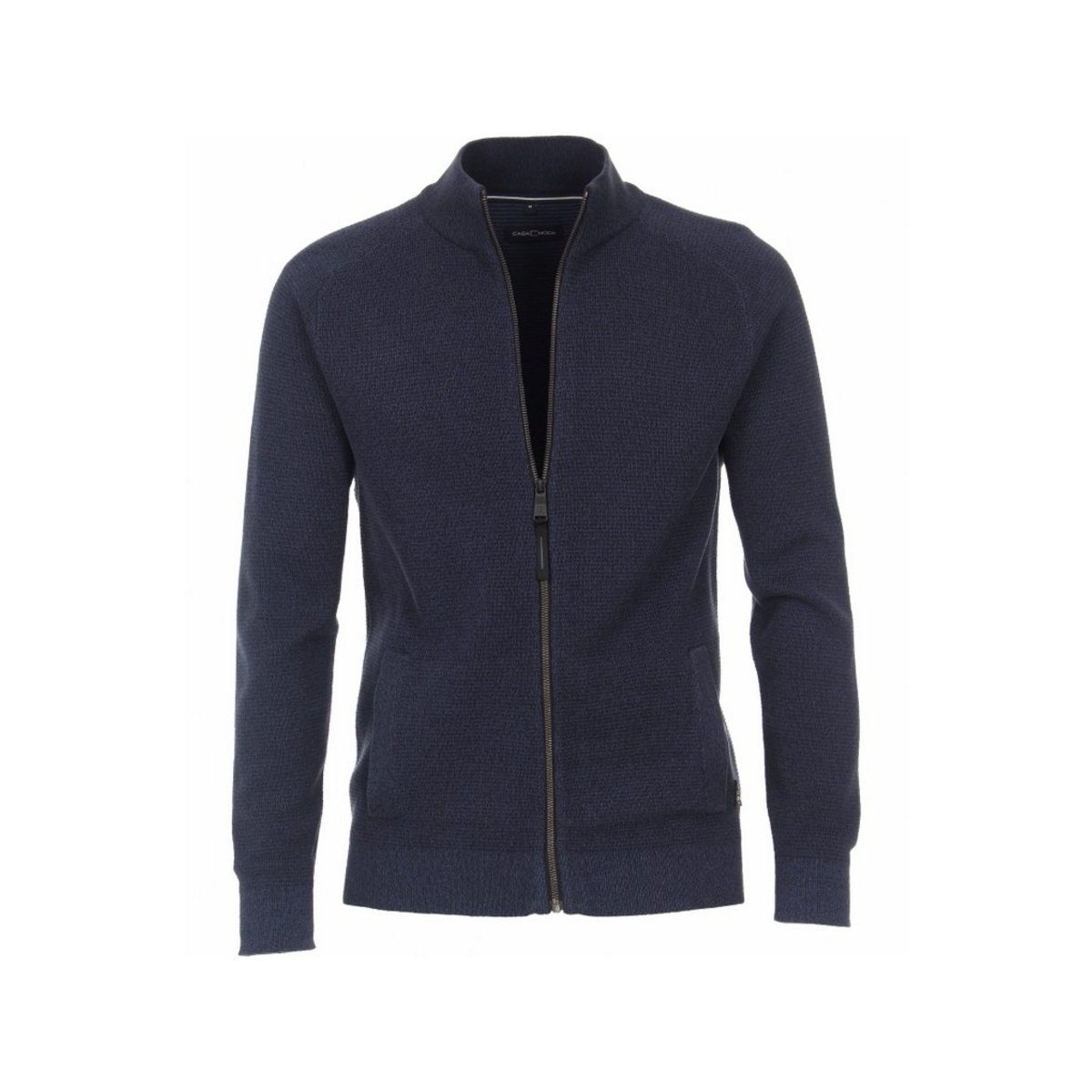 VENTI V-Ausschnitt-Pullover blau regular (1-tlg) fit