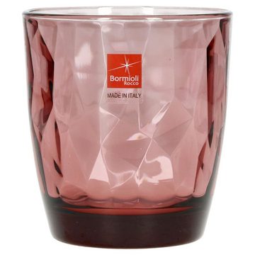 MamboCat Whiskyglas 6er Set Diamond Whiskyglas Rock Purple 305ml Tumbler Cocktail lila, Glas