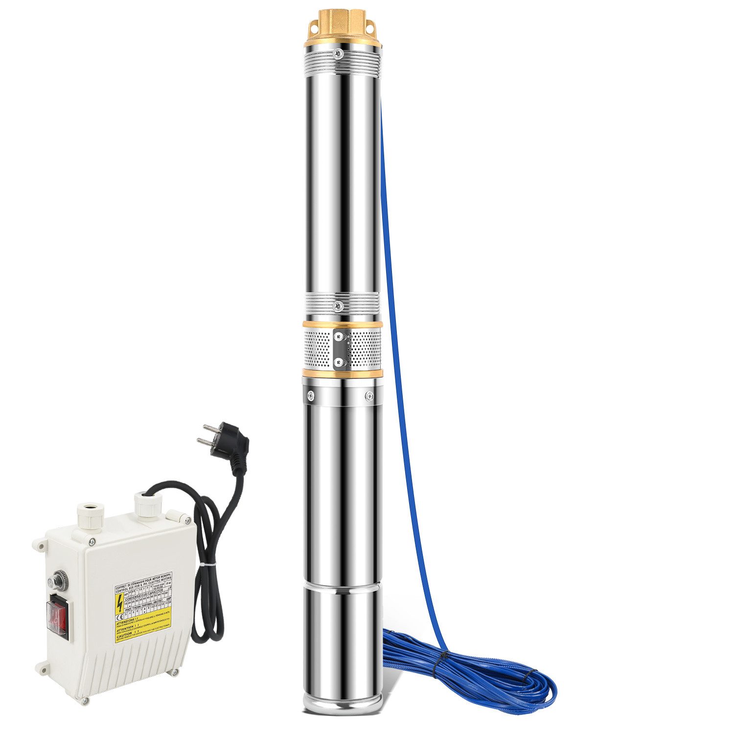 Clanmacy Tiefbrunnenpumpe Tiefbrunnenpumpe 750W Brunnenpumpe 4000L/h günstig online kaufen