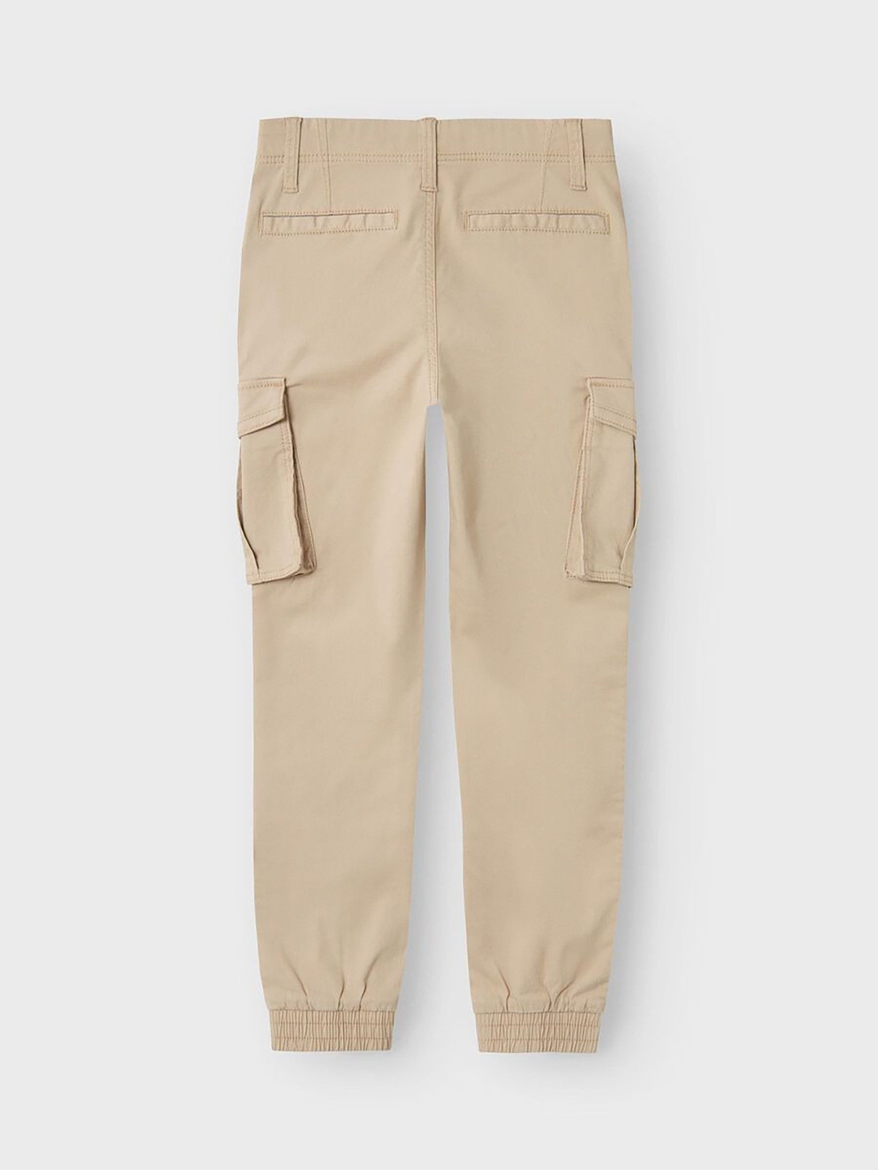 Name It Cargohose Cargo für Freizeithose NKMRYAN für Unisex Baumwolle Regular Fit unifarben elastisch Reißverschluss – Bild 3 von 3
