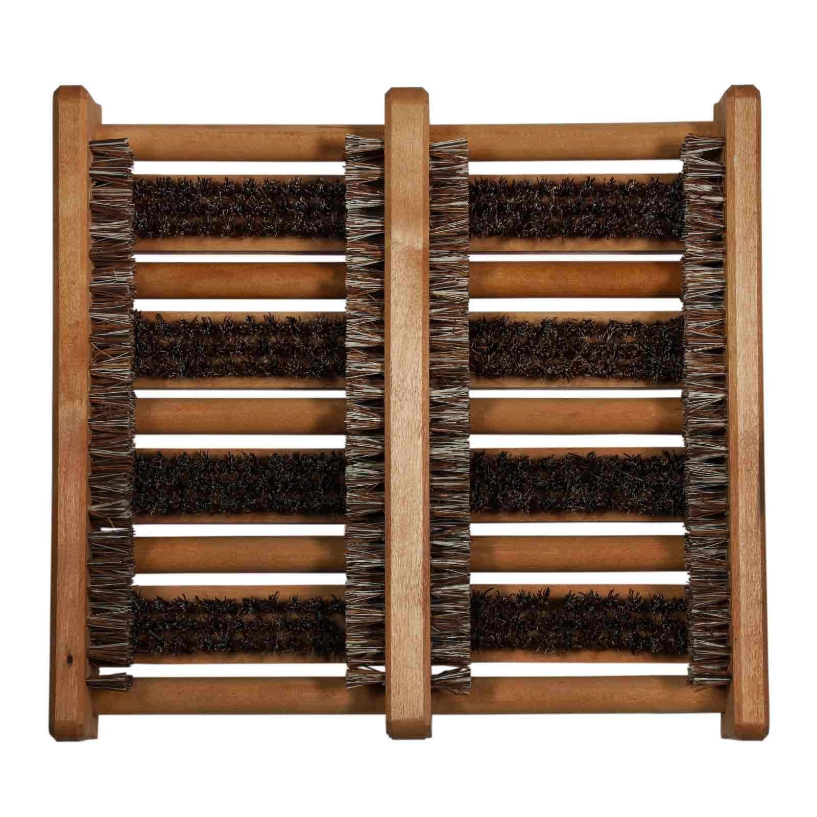 Fußmatte »HolzSchuhabstreifer Weser«, Kubus, rechteckig, Höhe 65 mm