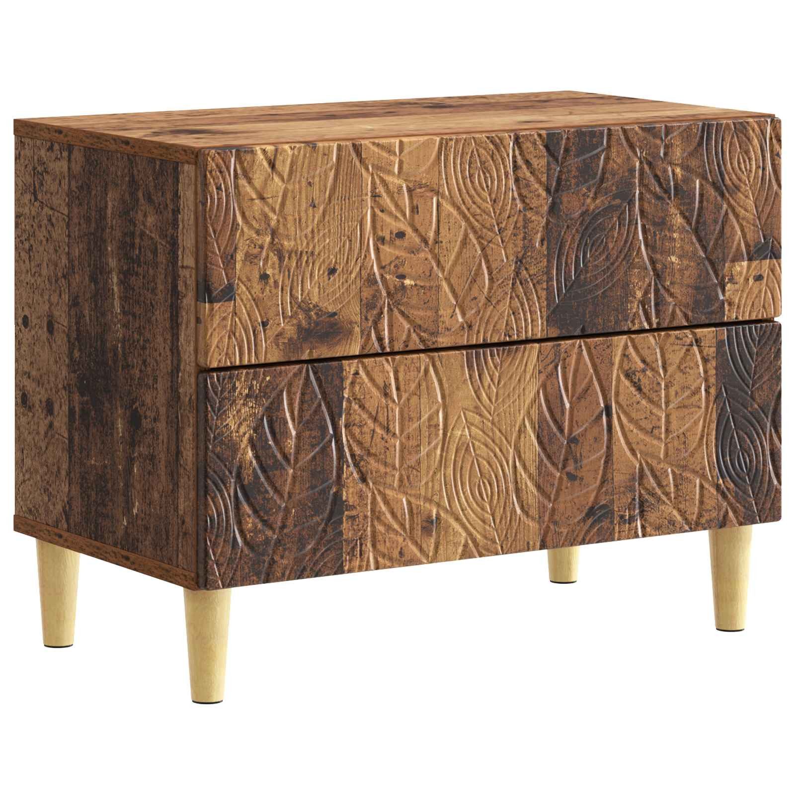 vidaXL Nachttisch Nachttisch Altholz 62 x 34,5 x 48 cm Holzwerkstoff (1-St)
