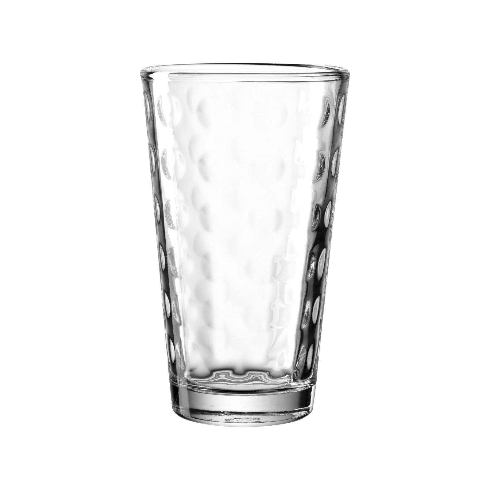 LEONARDO Glas Optic Trinkgläser 540 ml 4er Set, 4-tlg., Glas