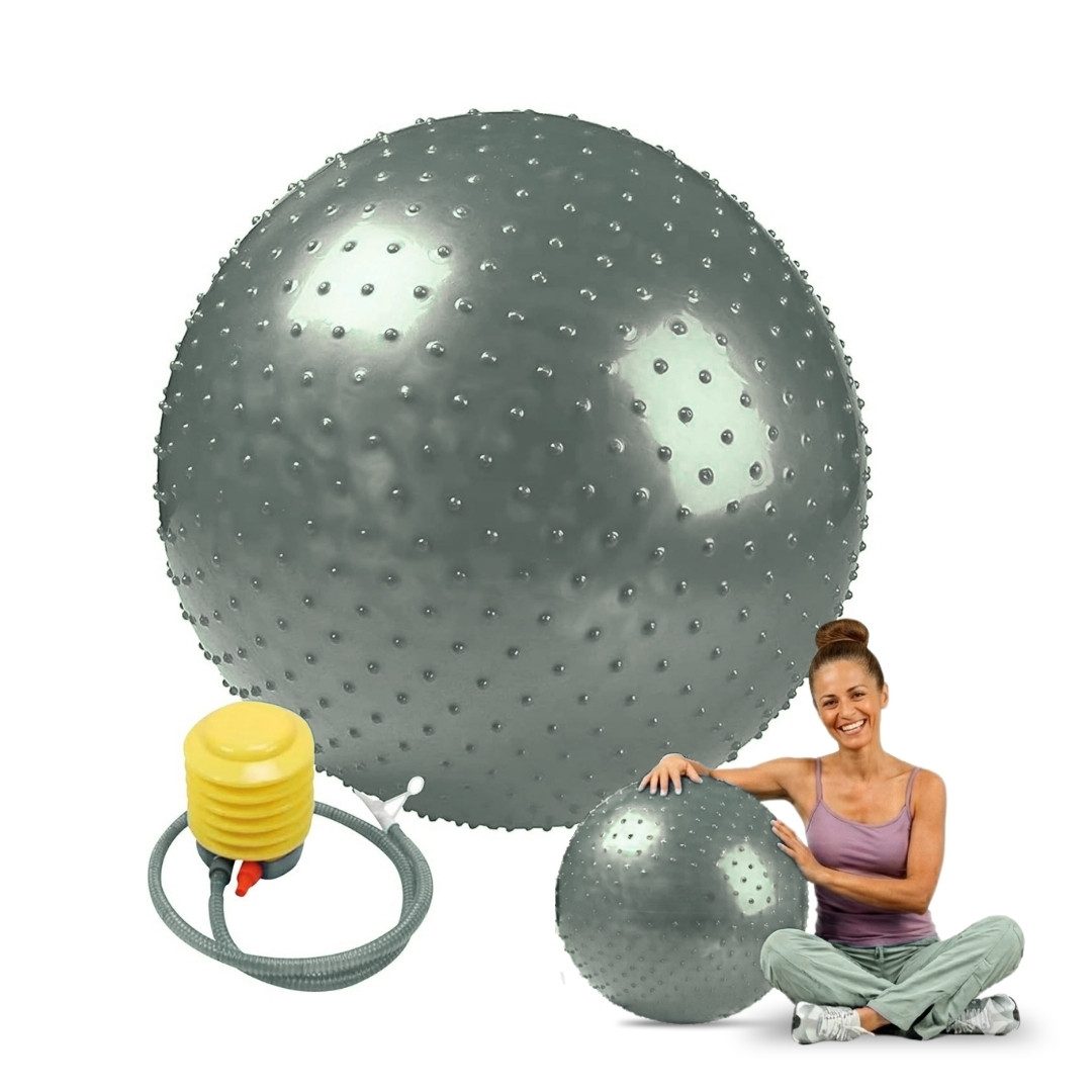 Endless Yogaball Gymnastikball groß, PVC Fitnessball mit Luftpumpe, platzsicher (Sowohl für Männer als auch für Frauen, Sowohl für Männer als auch für Frauen), Balance Ball Stuhl für Fitness Workout Stabilität Pilates