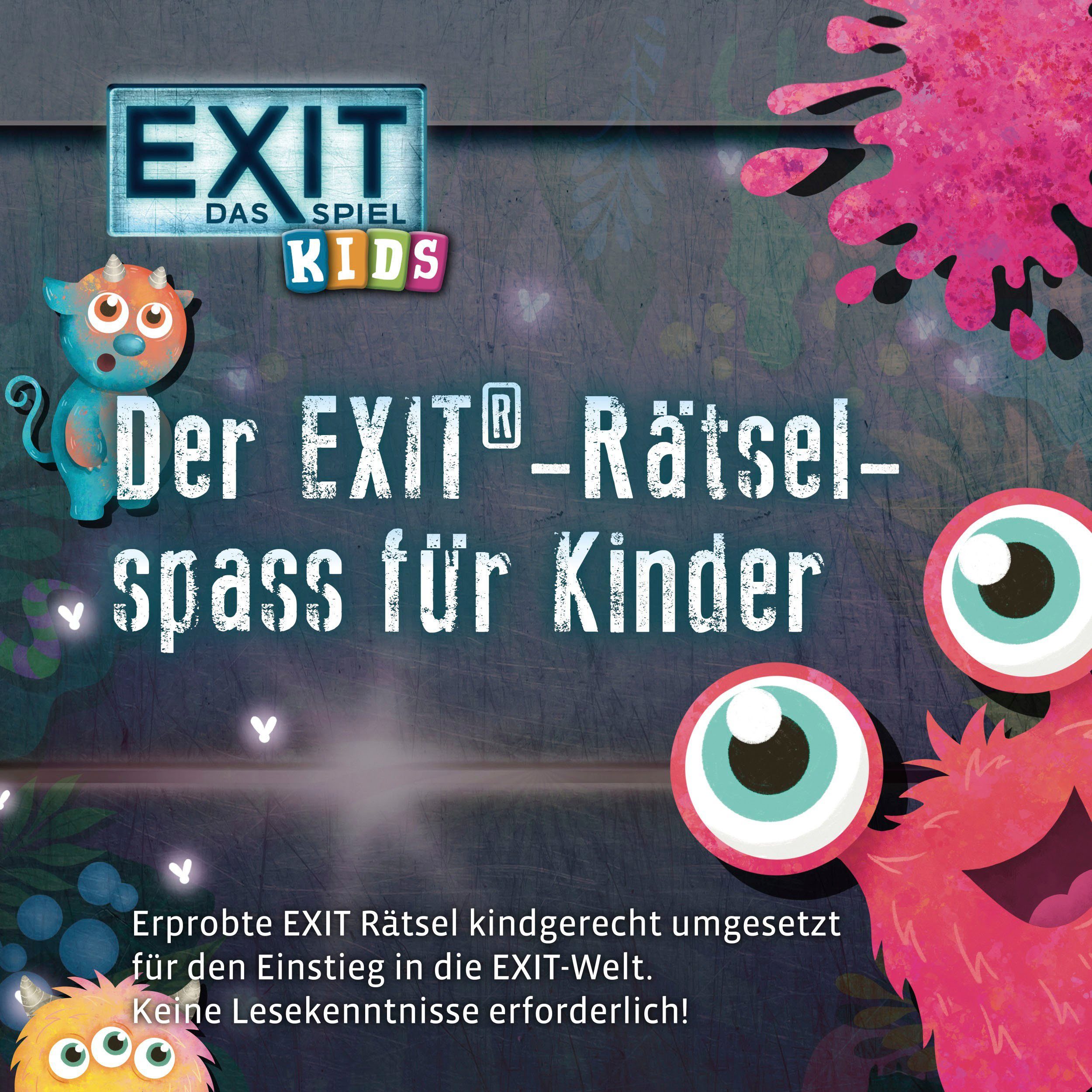 Kosmos EXIT® - Kinderspiel in Rätselspaß, Kids Spiel, Monstermäßiger Spiel Das Made Germany