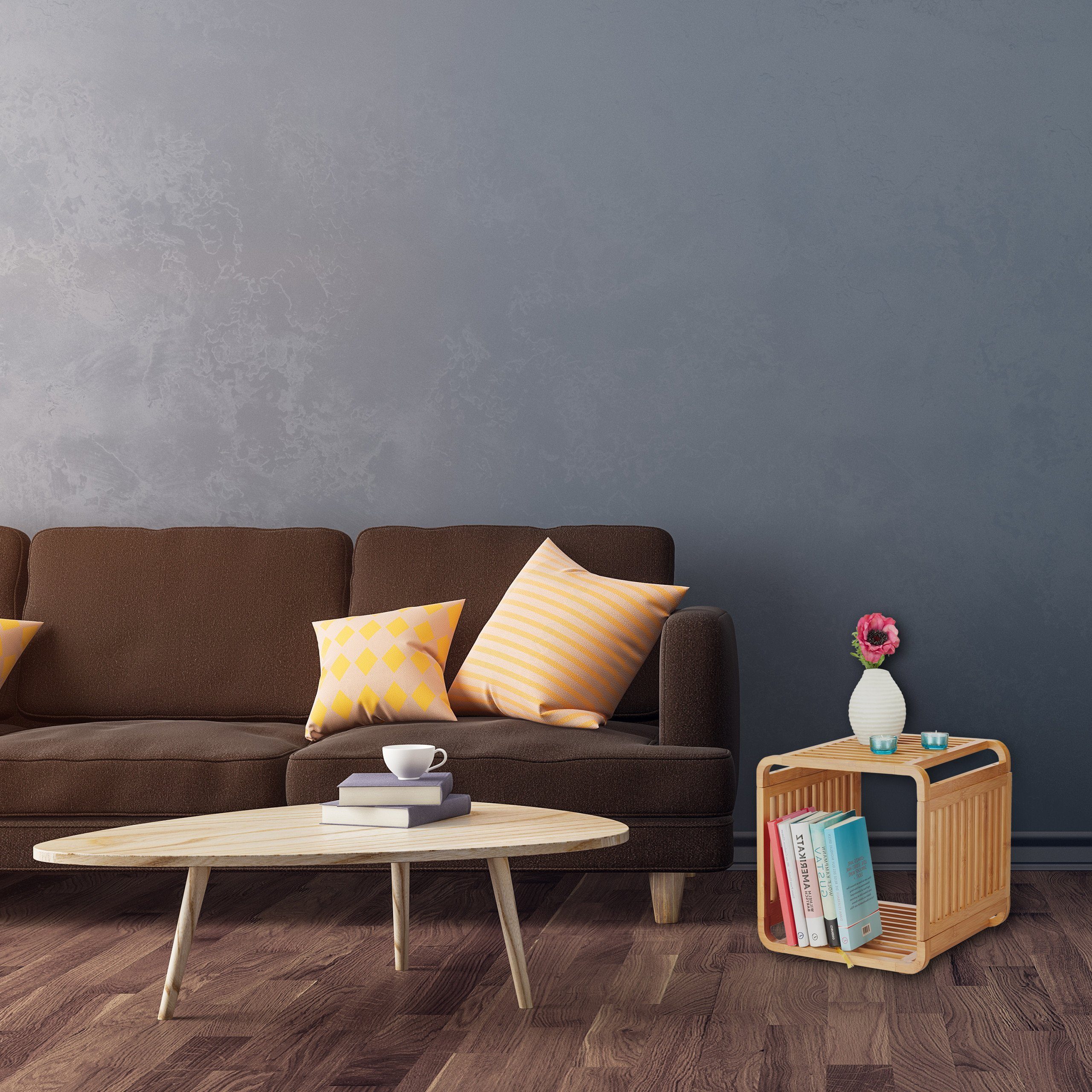 relaxdays Badregal Bambus Regal mit Ablagen, 2 günstig online kaufen