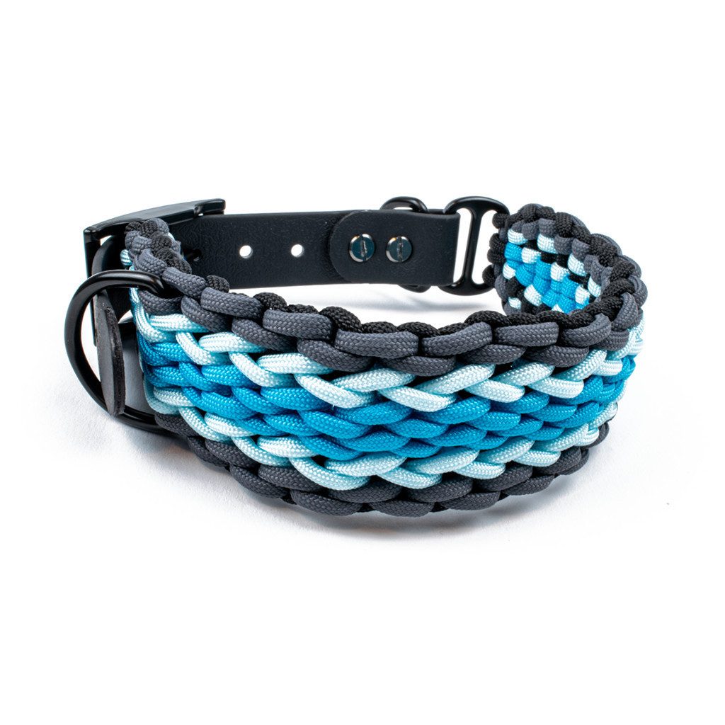 Tierluxe Hunde-Halsband Natur, Paracord, Handgemacht