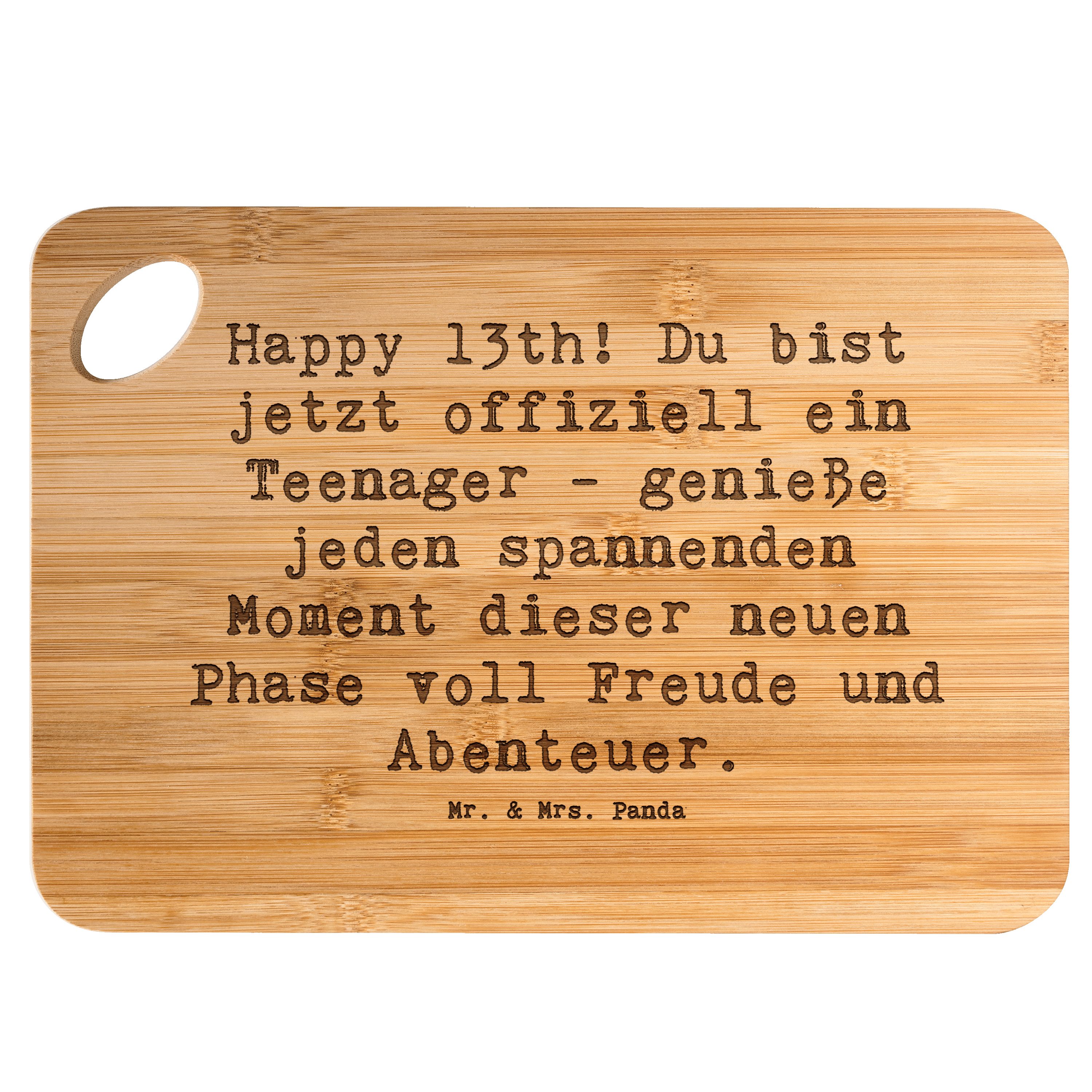 Servierbrett 13. Geburtstag - Transparent - Geschenk, Teenager, Geburtstag Alter
