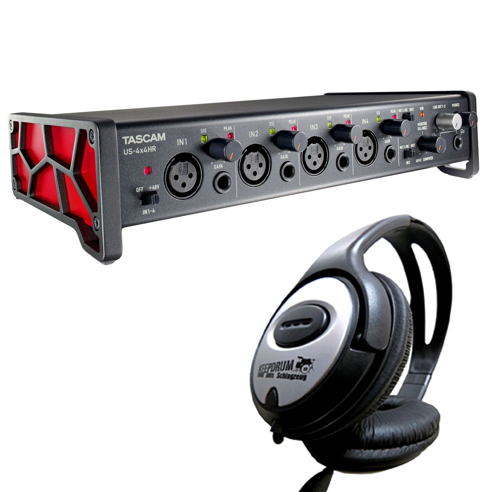 US-4x4HR Audio-Midi-Interface Digitales Aufnahmegerät