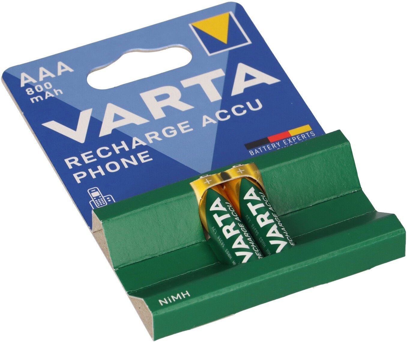 VARTA Varta Phone AAA Micro Akku VT398 Ni-MH 1,2V 800mAh 2er Blister Akku