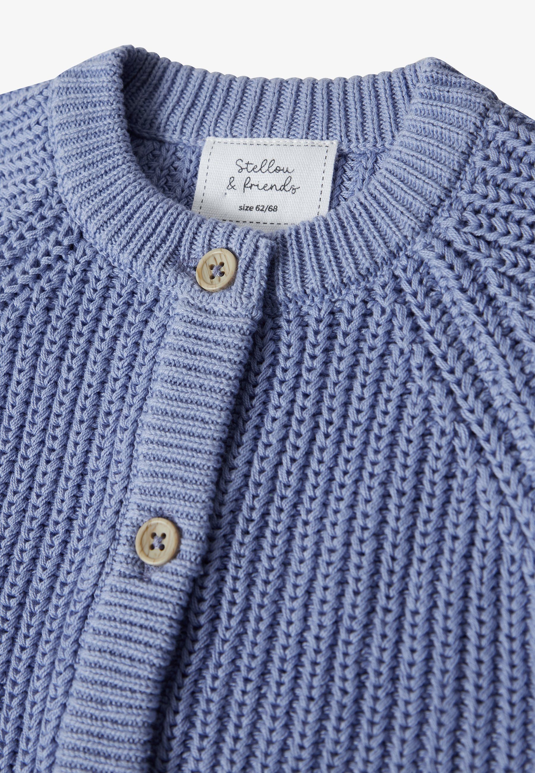 Stellou & friends Strickjacke Gerippter Cardigan Gerippter Cardigan