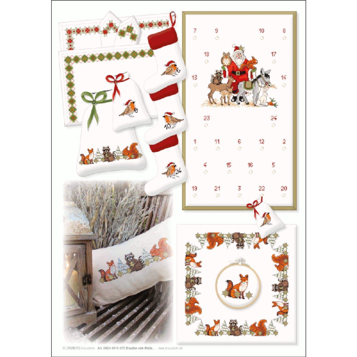 Lindner´s Kreuzstiche Kreativset Lindner´s Kreuzstiche Zählmuster Vorlage "Draußen vom Walde…", 073, (embroidery kit by Marussia)