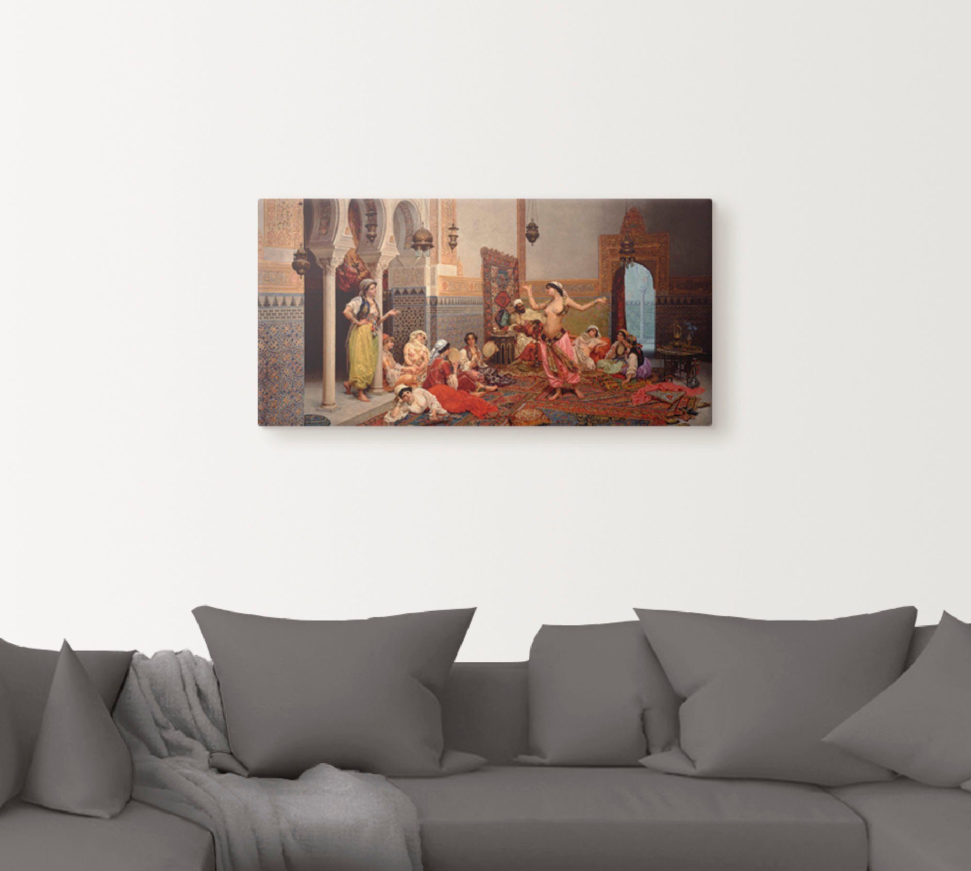 Artland Leinwandbild Tanz im Harem., Gruppen & Familien (1 St), auf Holzrahmen gespannt