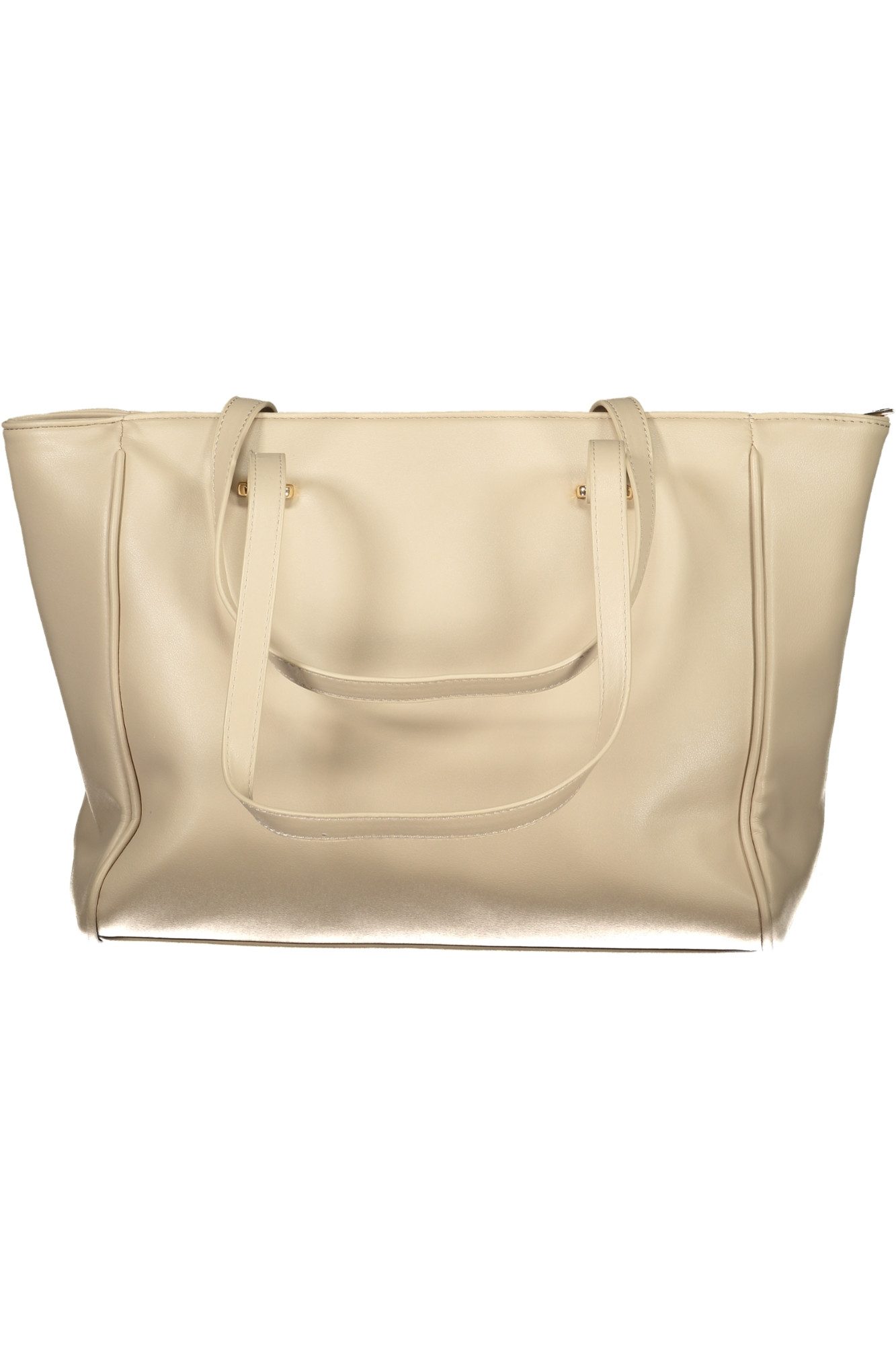 Laura Biagiotti Umhängetasche, Stylische beige Handtasche mit Fächern und Schutzfüßen für Damen