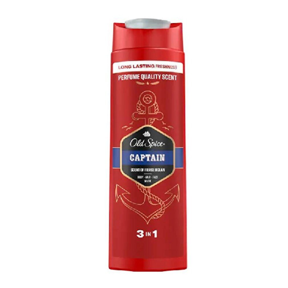 Old Spice Duschgel Captain Shower Gel and Shampoo for Men, 200ml
