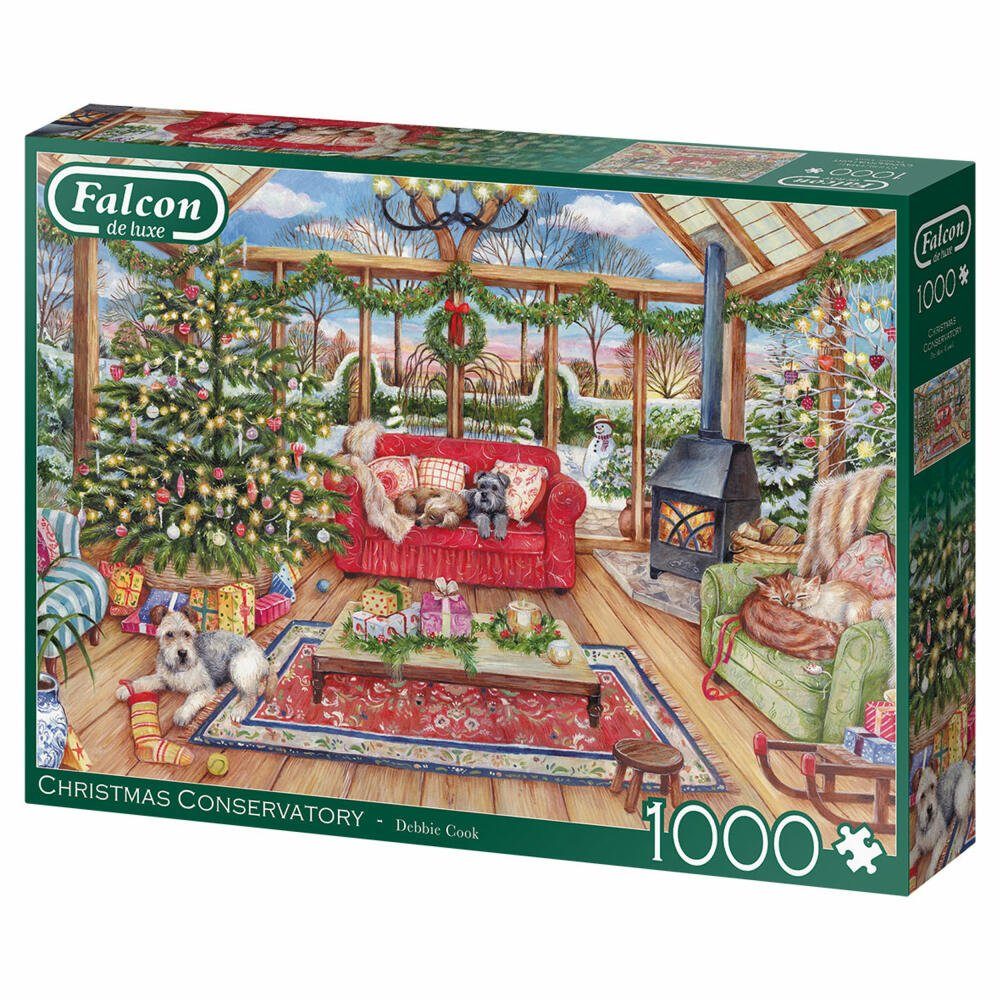 Christmas 1000 Spiele Jumbo Puzzle Conservatory Teile, Puzzleteile 1000 Falcon