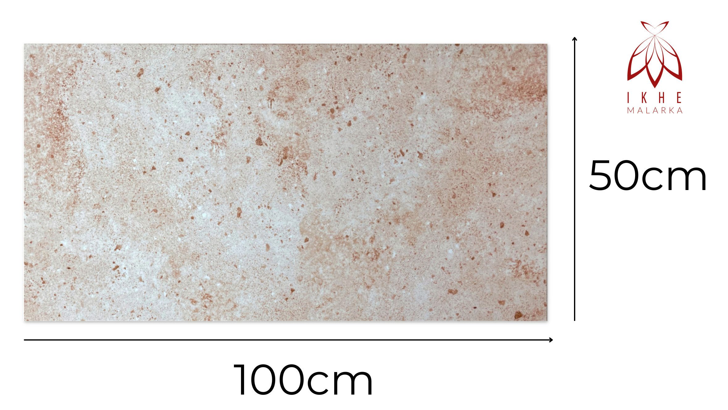 IKHEMalarka 3D Wandpaneel Betonoptik Marmor Ziegel aus Polystyrol Styropor XPS, BxL: 50,00x100,00 cm, 0,50 qm, (1 Stück, 0,5m) Deckenpaneelen - 3mm dick - 100x50cm