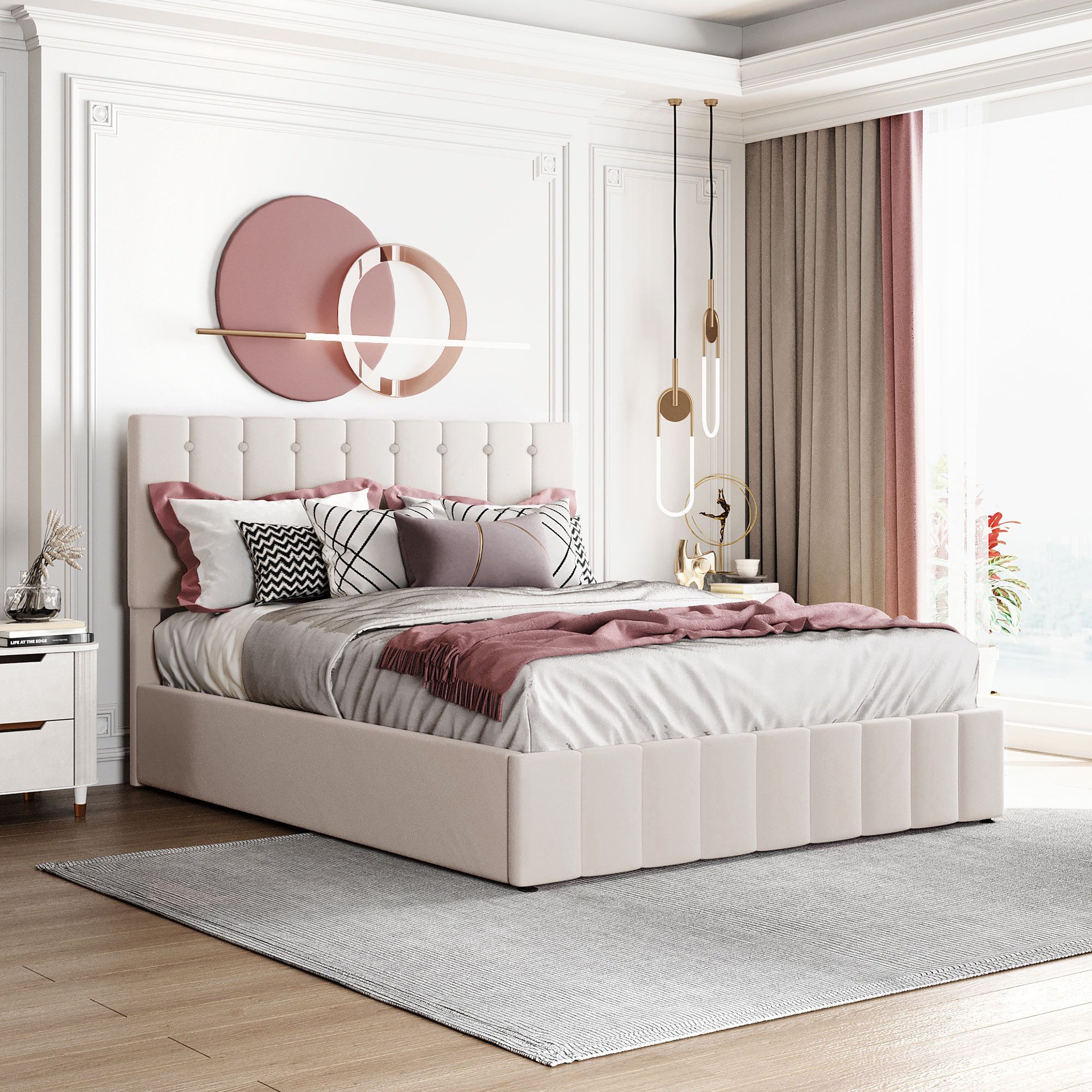 STILVORA Polsterbett 140×200 Bettgestell mit Matratze,verstellbares günstig online kaufen