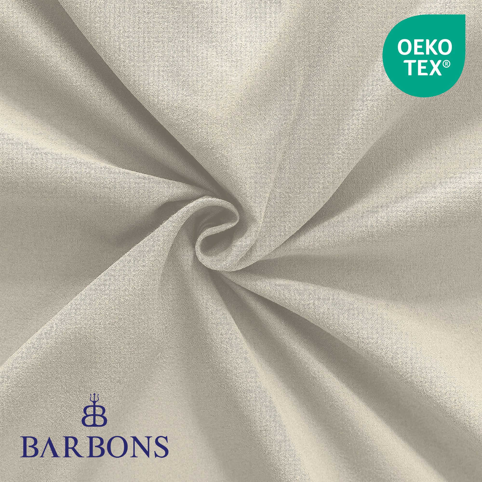 BARBONS Spannbettlaken Jersey 2er Bettlaken, 145 g/m² Spannbetttuch, bis zu 25cm Höhe, Topper, 100% Baumwolle, Gummizug: rundum, (2 Stück), Rundgummi, Atmungsak – Bild 5 von 5