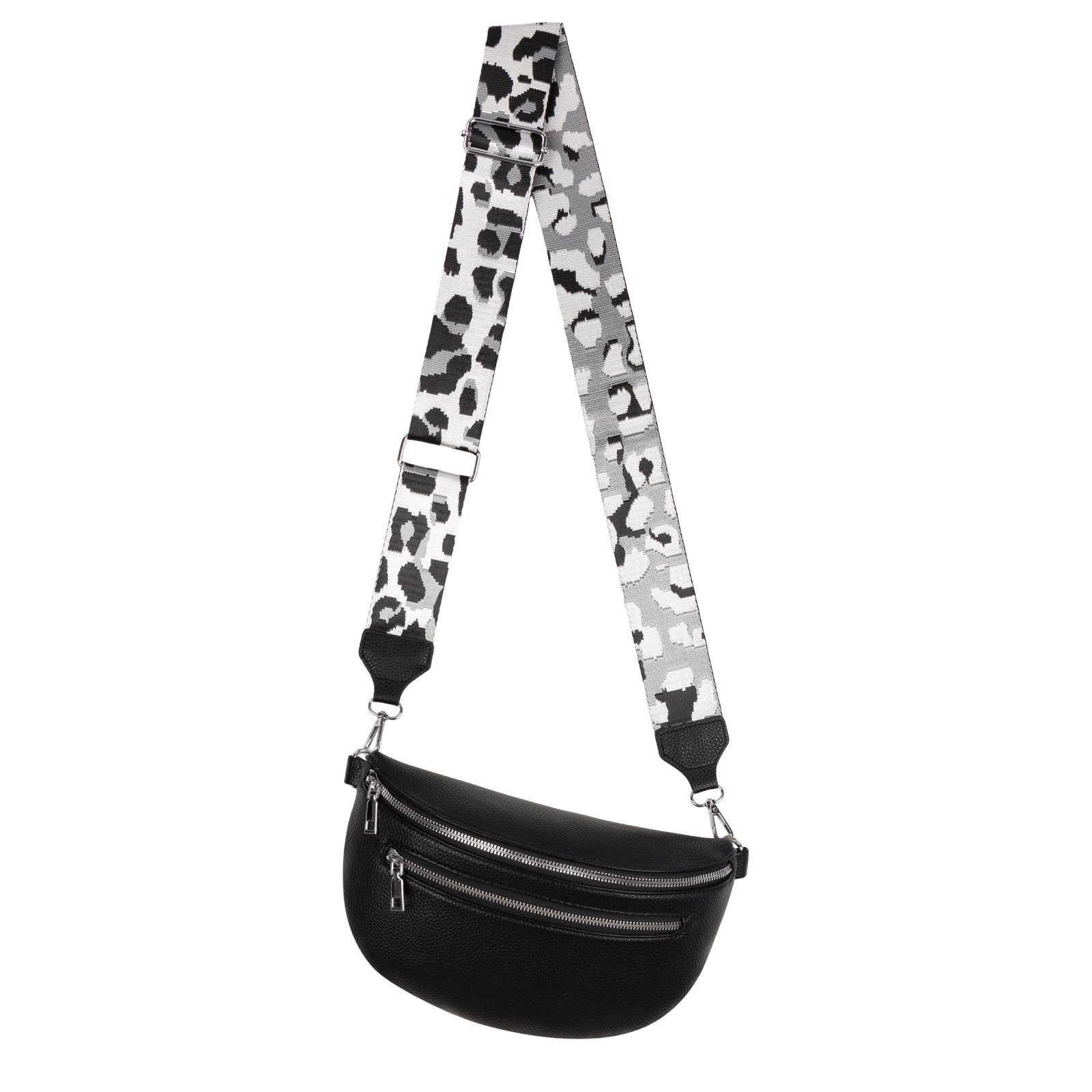 Gürteltasche Bauchtasche Umhängetasche Crossbody-Bag Kunstleder Italy-Design