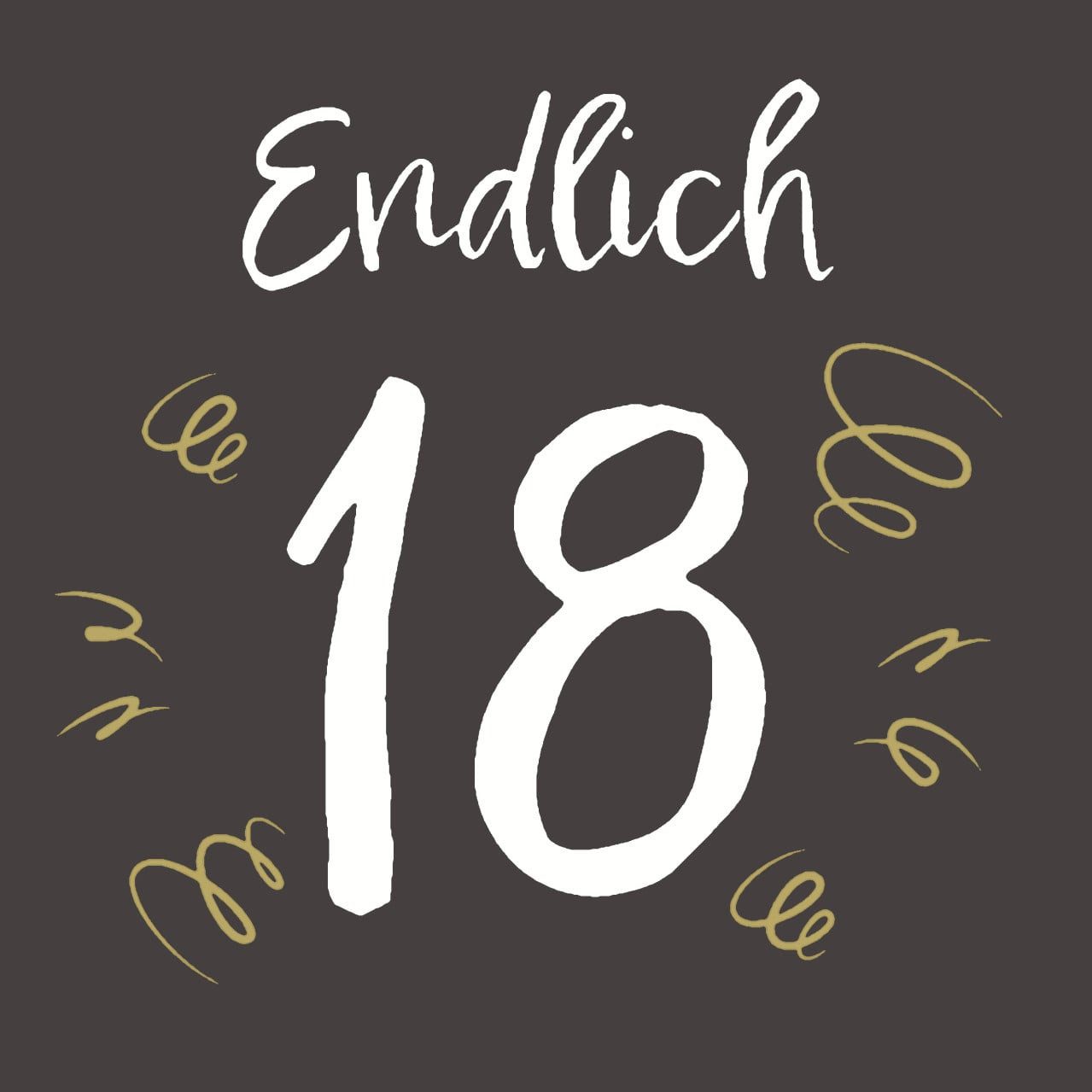 Duni Papierserviette Duni Servietten Endlich 18 Happy Birthday 33 x 33