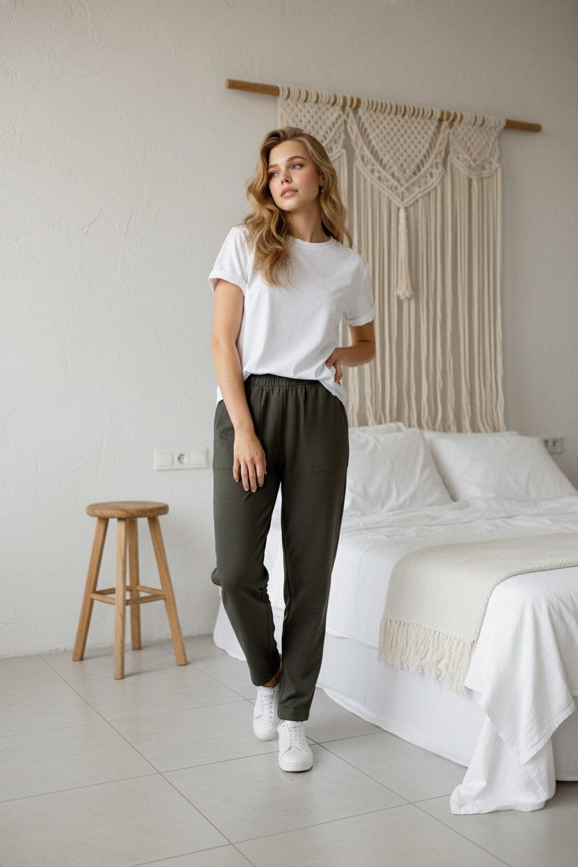 Zuckerwatte Rundhalsshirt aus weicher Baumwolle Modalmischung mit Elasthan günstig online kaufen