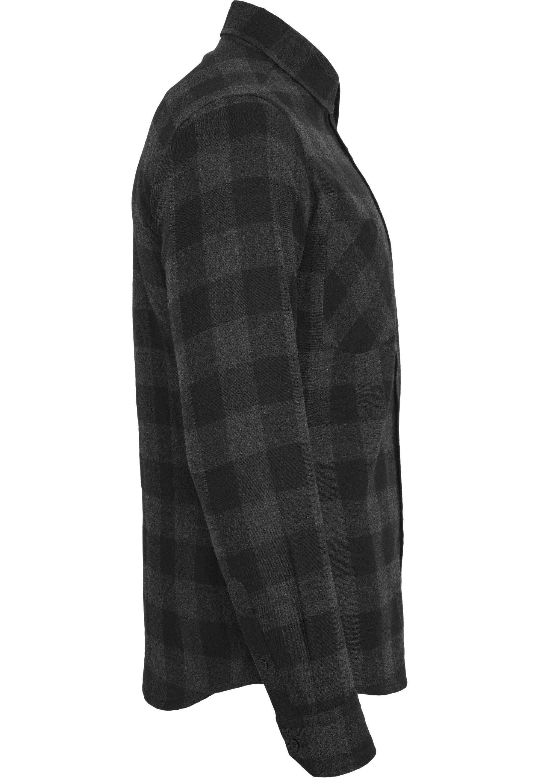 URBAN CLASSICS Langarmhemd Urban Classics Herren Checked Flanell Shirt (1-tlg) – Bild 5 von 5