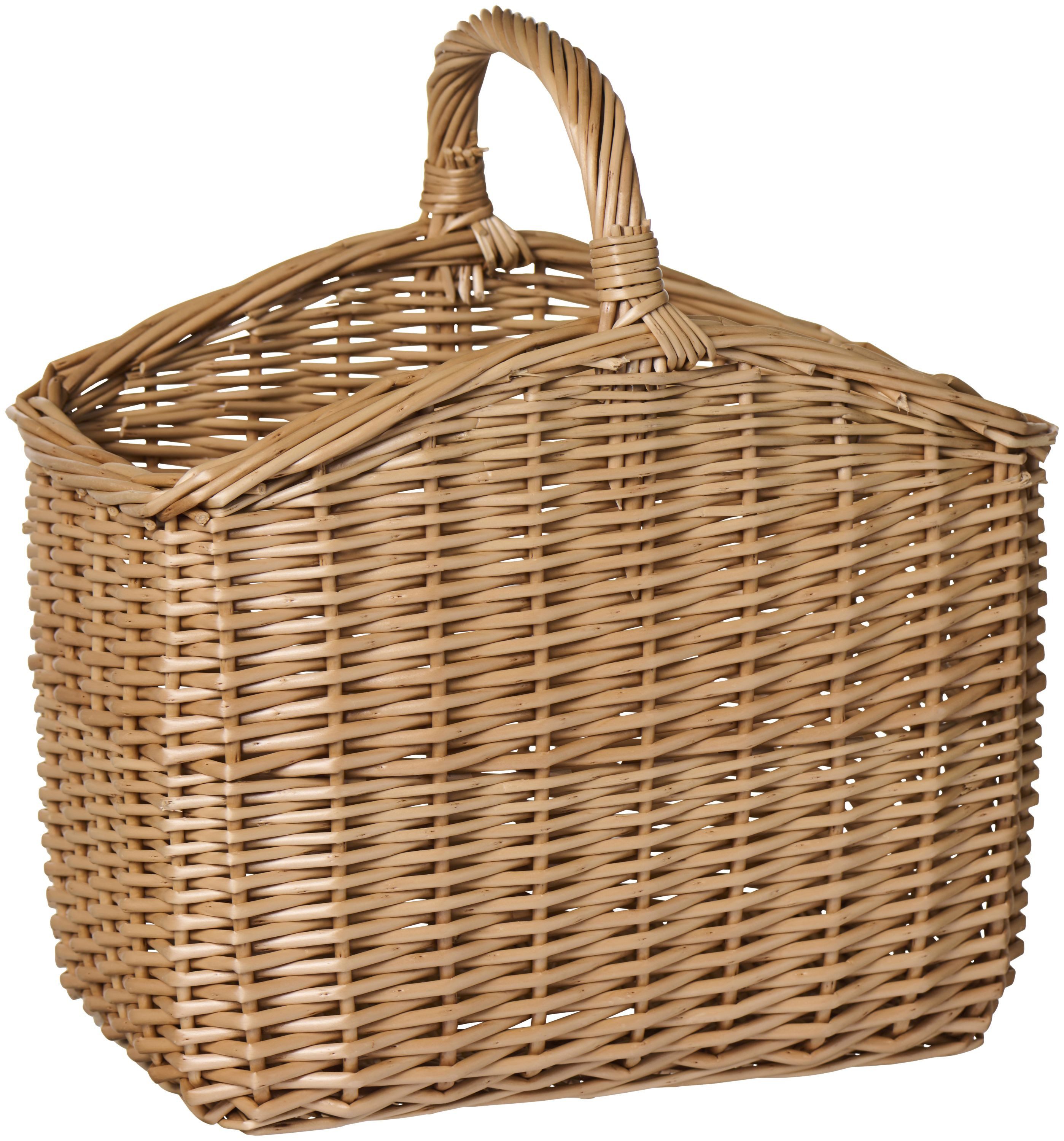 Ib Laursen Dekokorb Ib Laursen - Korb Weidenkorb mit Henkel B23xH26xL35cm Weide Natur