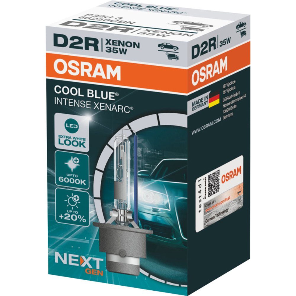KFZ-Ersatzleuchte OSRAM 66250CBN Xenon Leuchtmittel Xenarc Cool Blue D2R 35 W 85 V