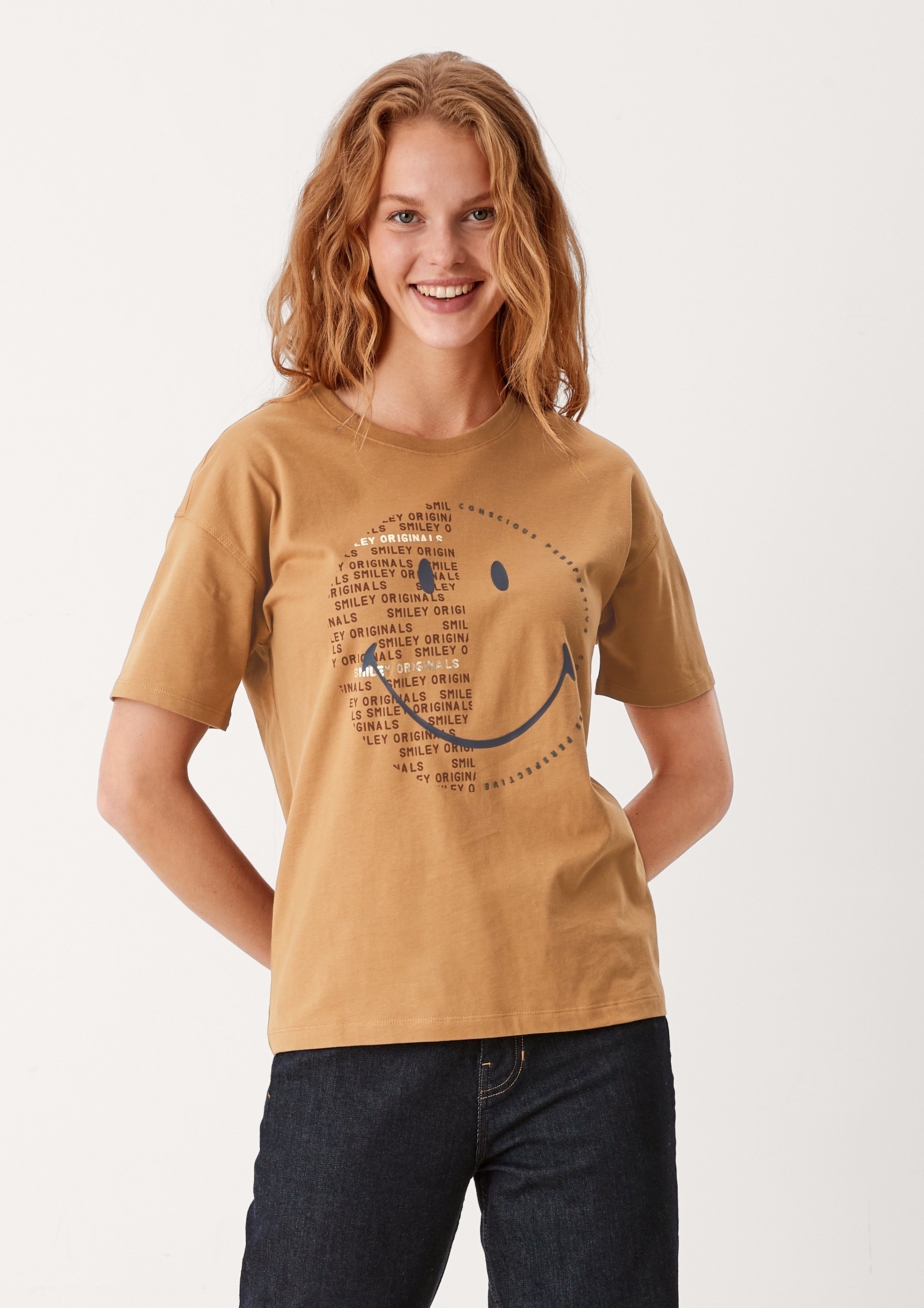 s.Oliver Kurzarmshirt »T-Shirt mit Smiley®-Print« (1-tlg) online kaufen |  OTTO