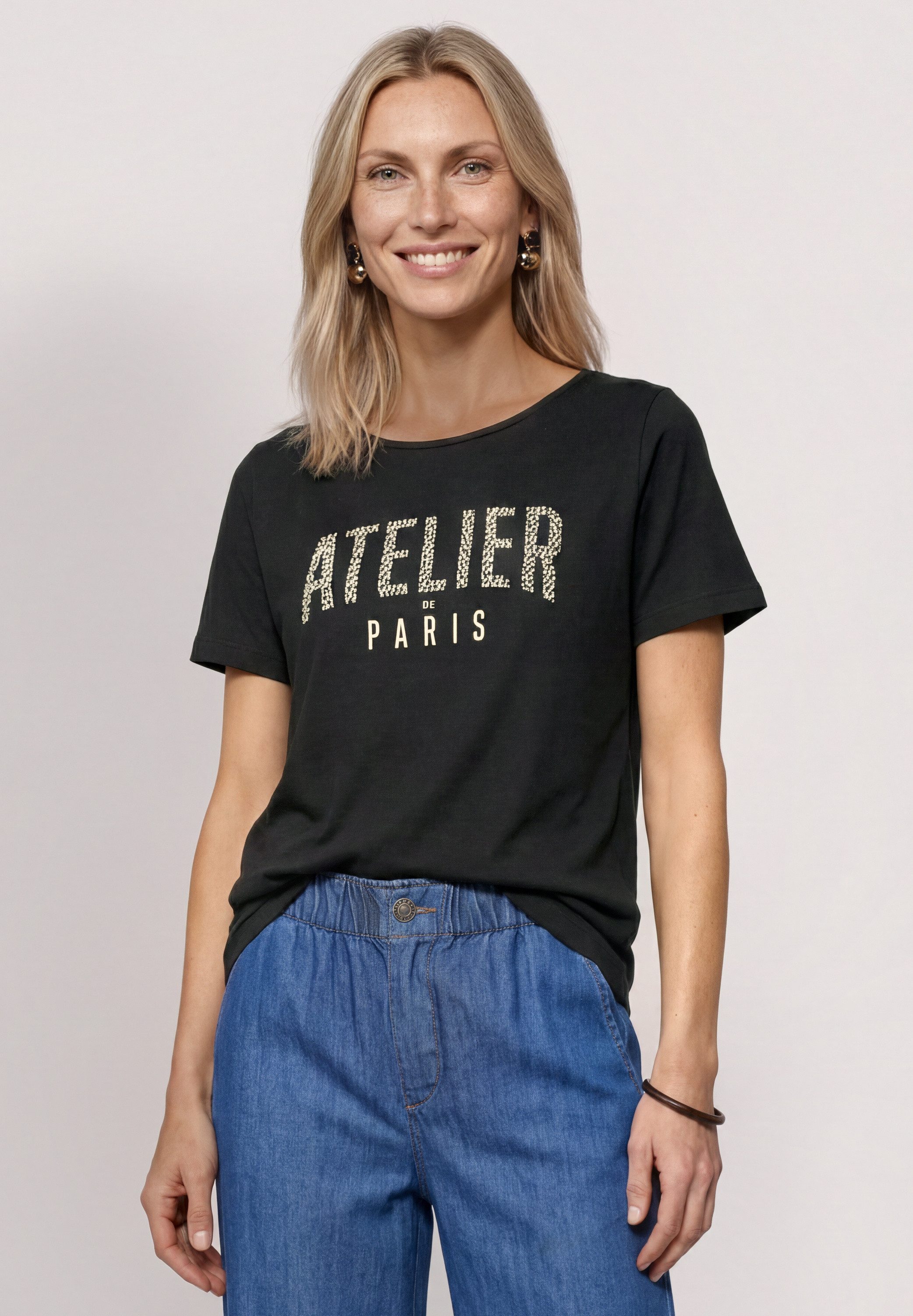 STREET ONE T-Shirt aus reiner Baumwolle