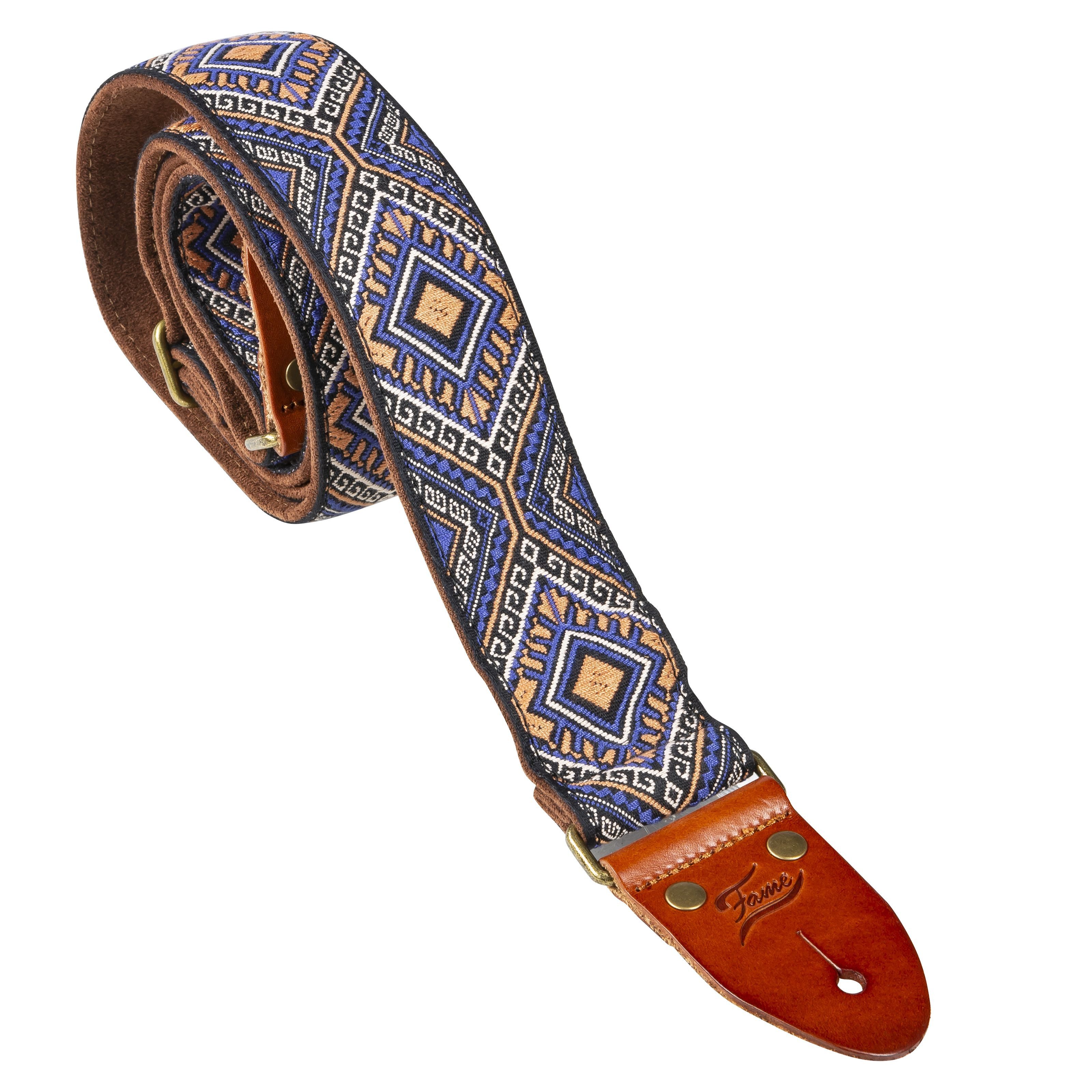 FAME Gitarrengurt, Classic Jacquard Gurt 1 - Gitarrengurt