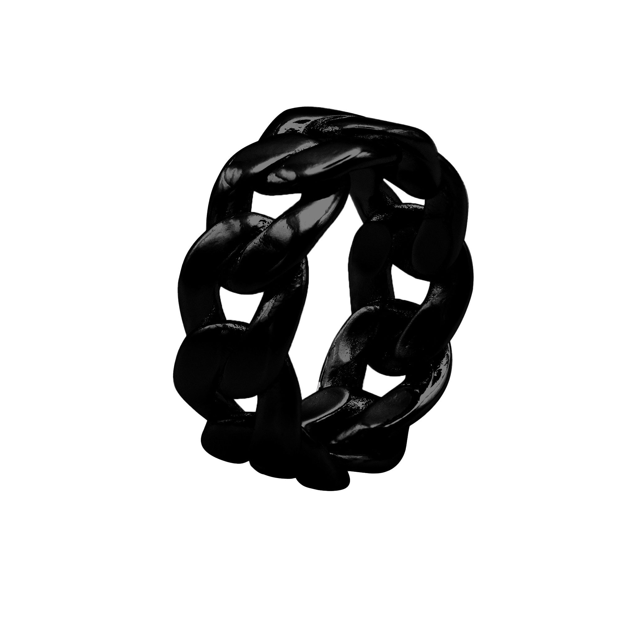Heideman Fingerring Arbor schwarz farben (Ring, 1-tlg., inkl. Geschenkverpackung), moderner Ring für Männer