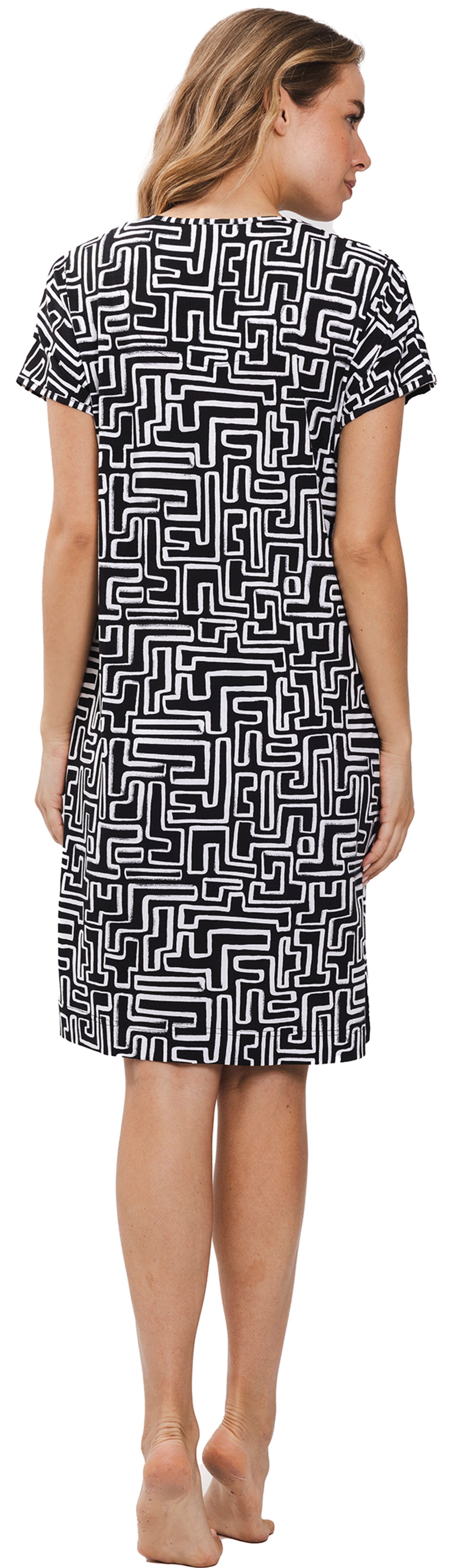 Pastunette Sommerkleid Damen Strandkleid mit Grafischem Muster (1-tlg) graf günstig online kaufen