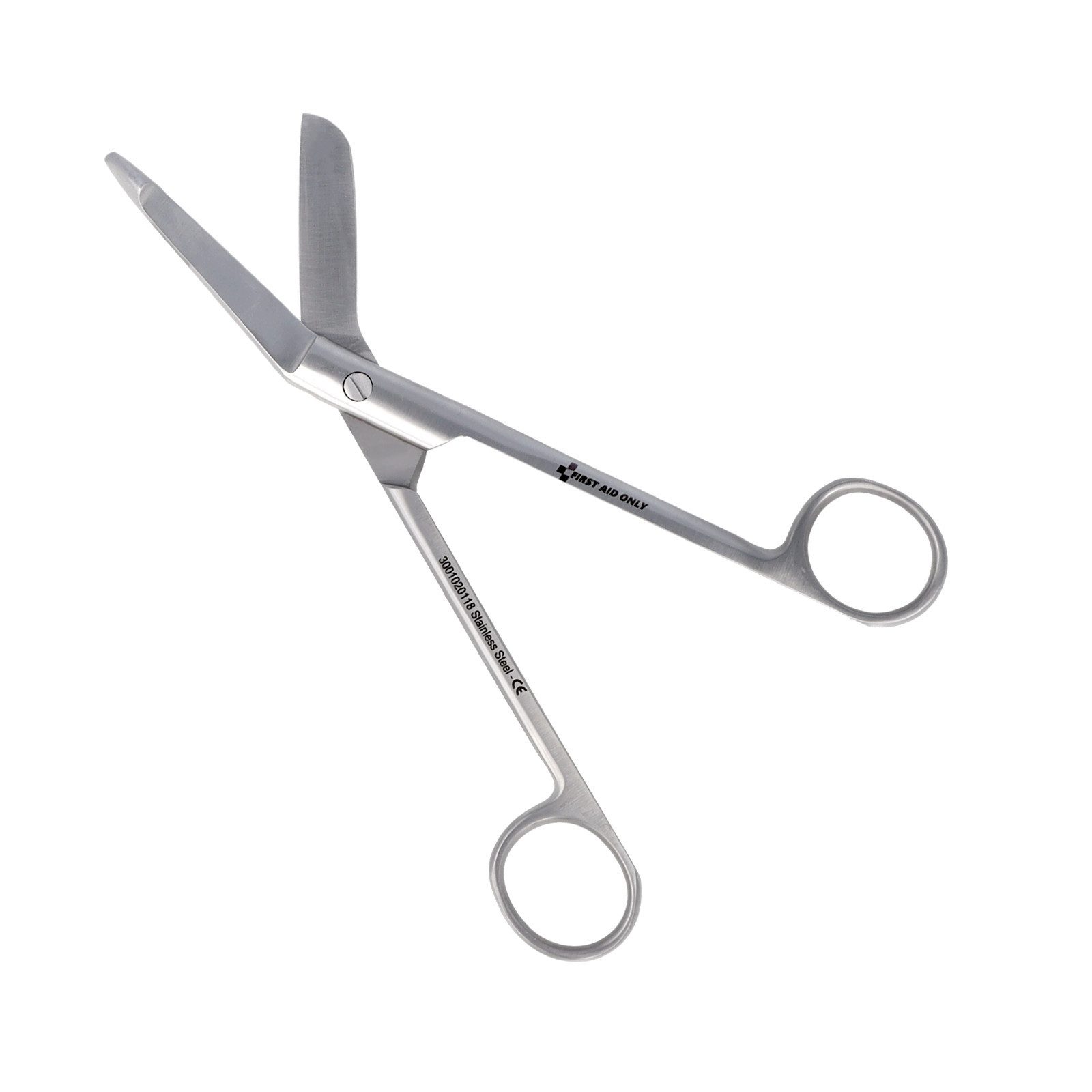 FIRST AID ONLY® Stoffscheren Listerschere 18cm, Verbandschere aus Edelstahl, CE-Kennzeichnung, Robust, langlebig, leicht zu reinigen