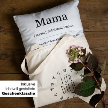 ILP Dekokissen Kissen Motiv Mama mit Spruch, Mit Geschenktasche