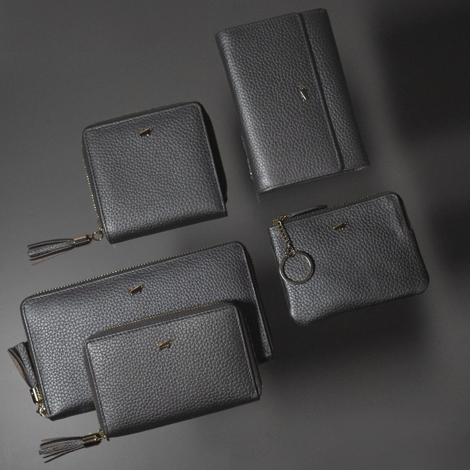 Braun Büffel Mini Geldbörse ALESSIA Geldbörse S 3+2CS dark grey