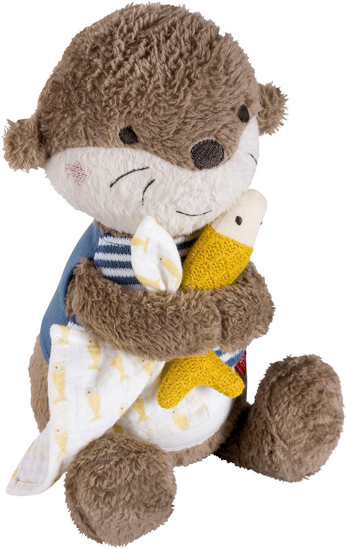 Fehn Kuscheltier Otter Theo, Nachtlicht, mit »Glow-in-the-dark«-Bestickung & Nachtlicht-Modul