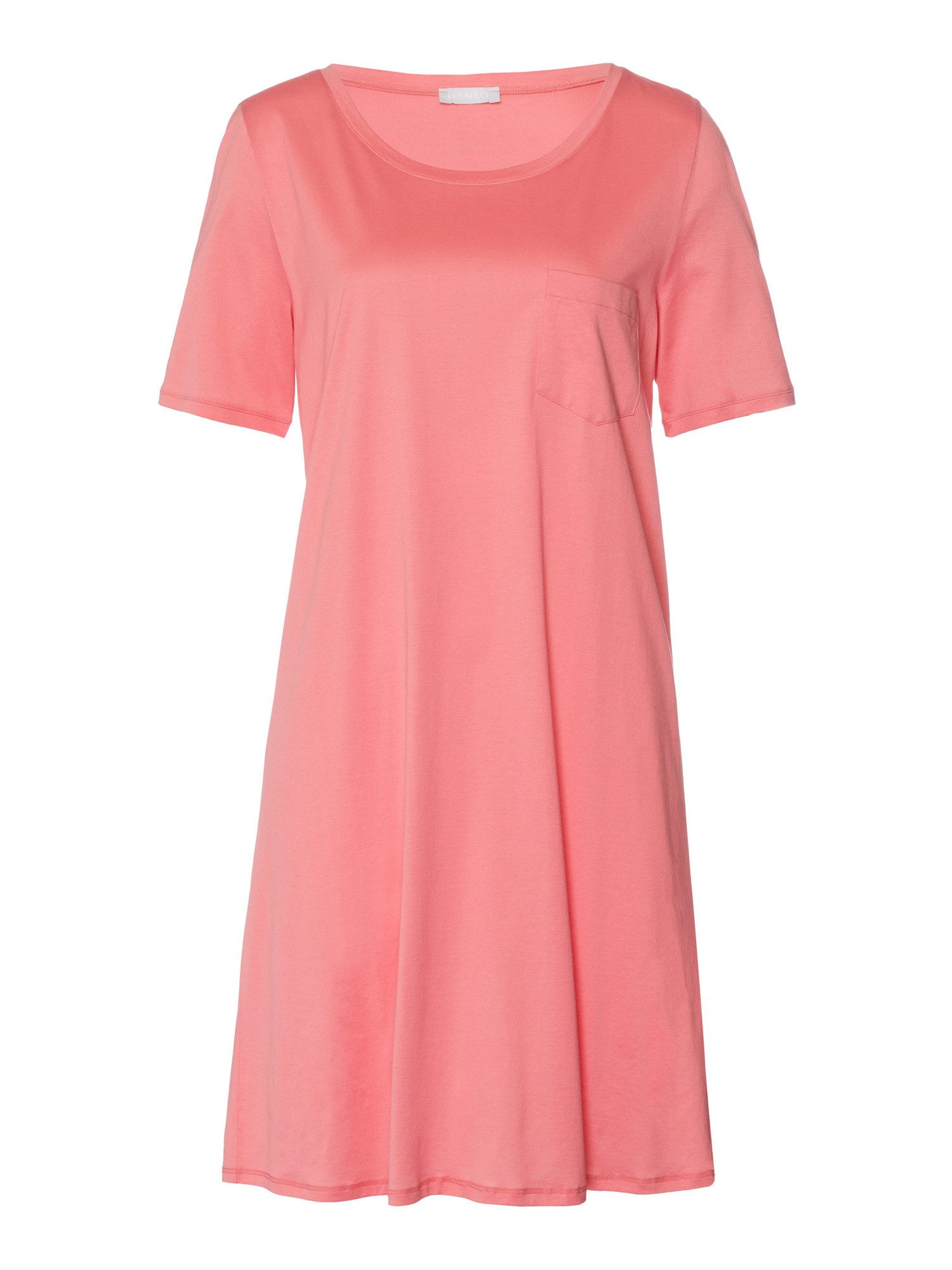 Hanro Nachthemd Cotton Deluxe, Kurzarm 90cm Nacht-hemd schlafmode sleepwear günstig online kaufen