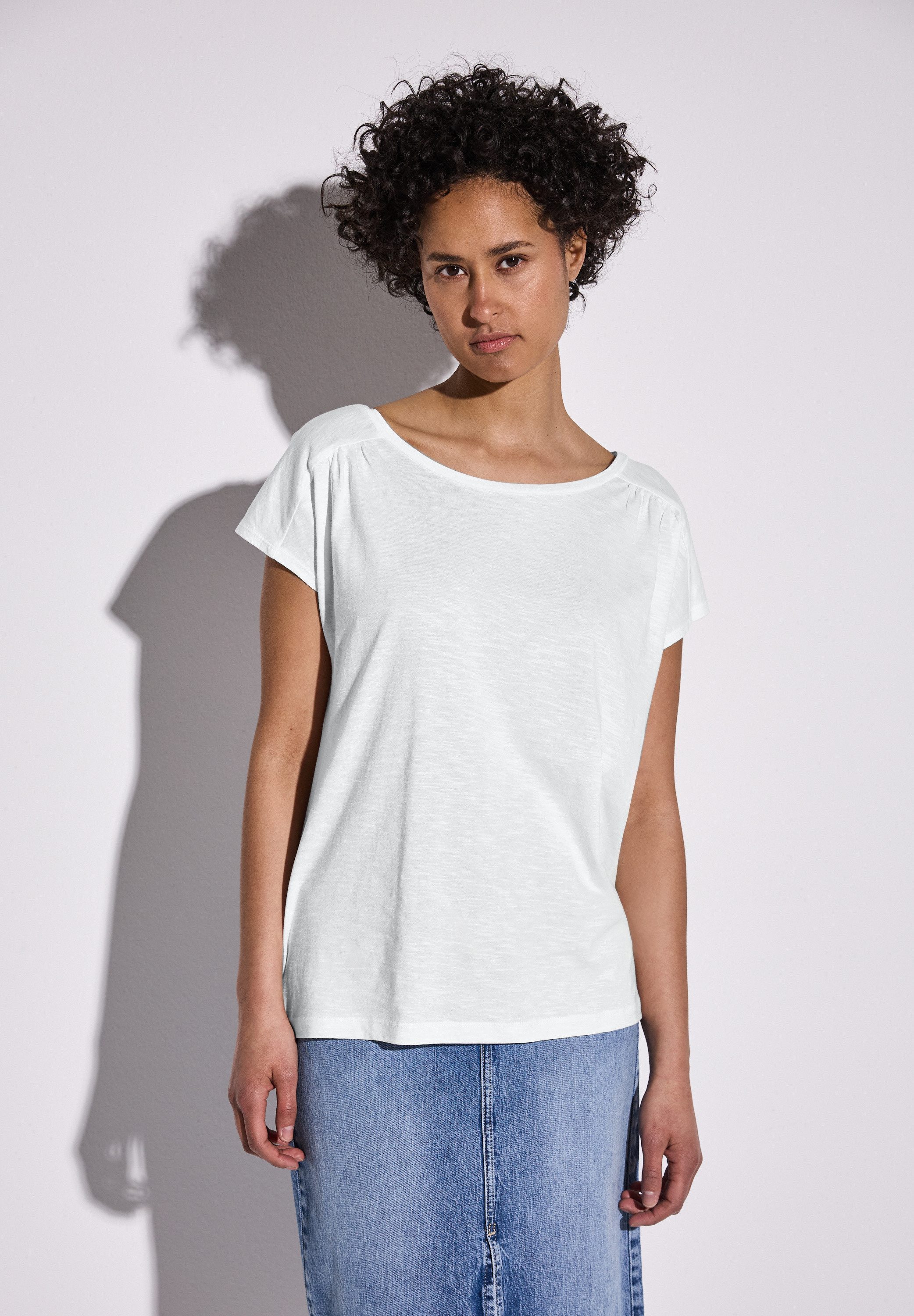 STREET ONE Shirttop mit Raffung an günstig online kaufen