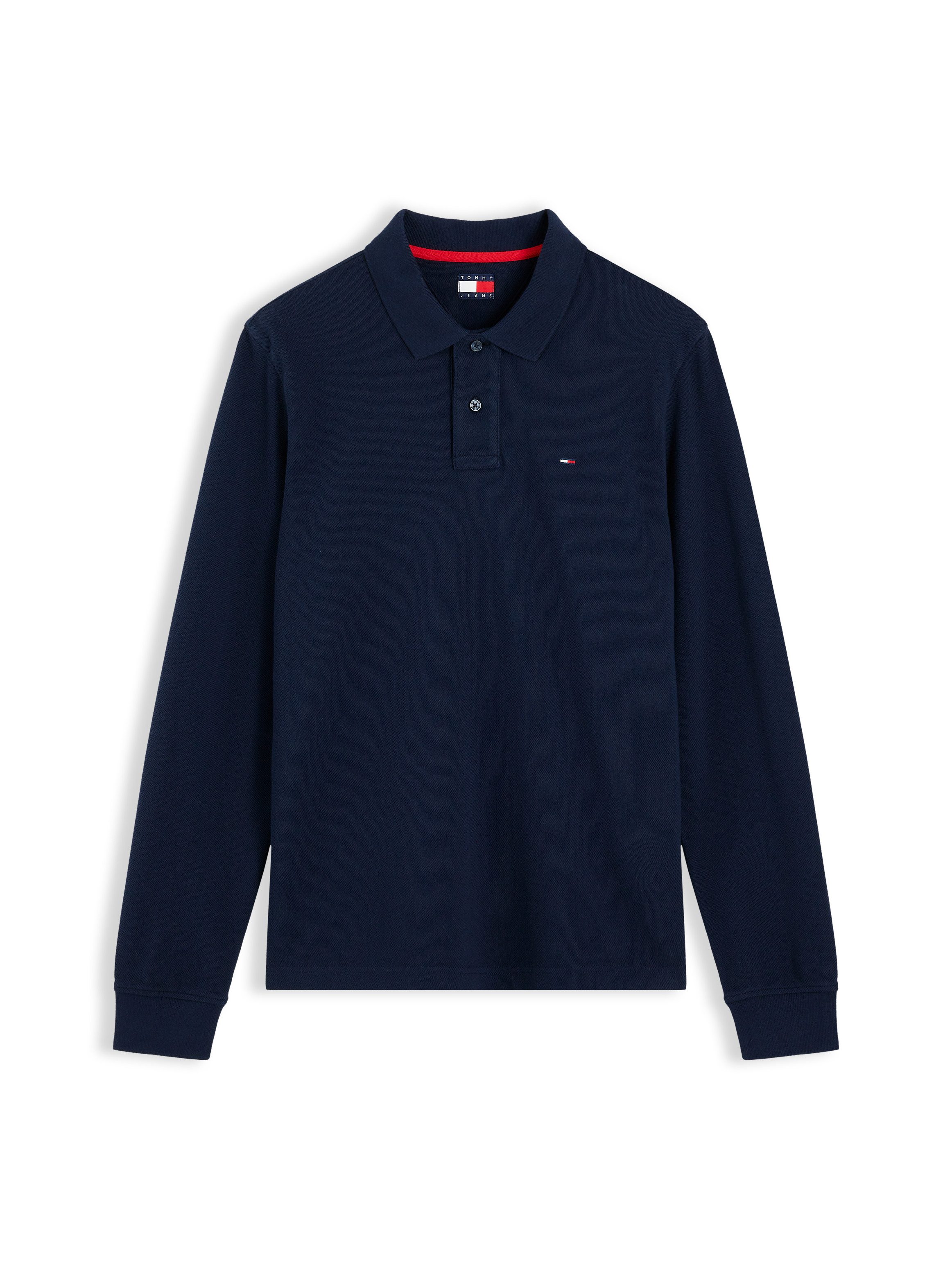 Tommy Jeans Langarm-Poloshirt REGULAR POLO Regular fit mit Polokragen – Bild 5 von 5