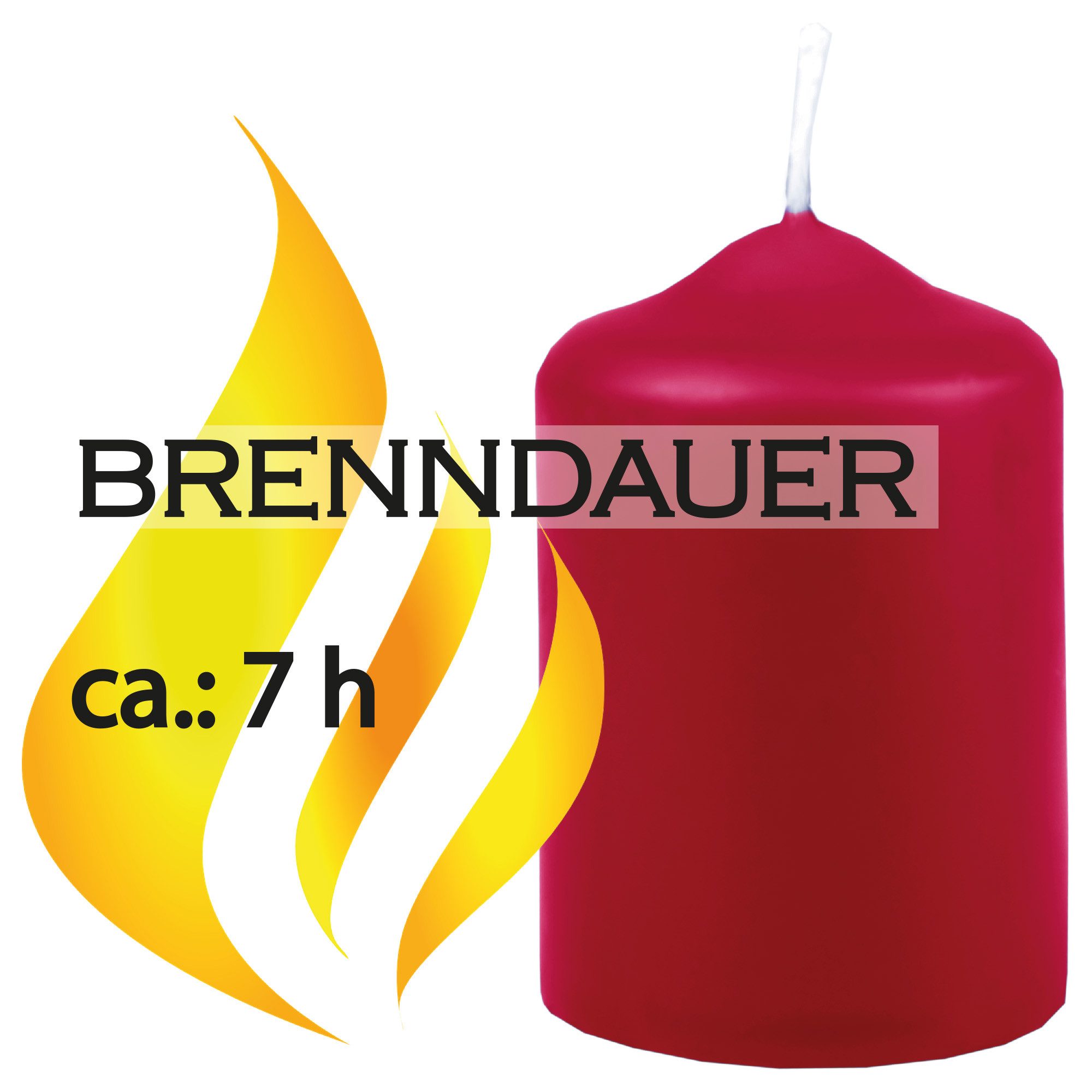 HS Candle Stumpenkerze aus Wachs (Sparset, 12-tlg., Dekolicht), Ø4cm x 6cm günstig online kaufen