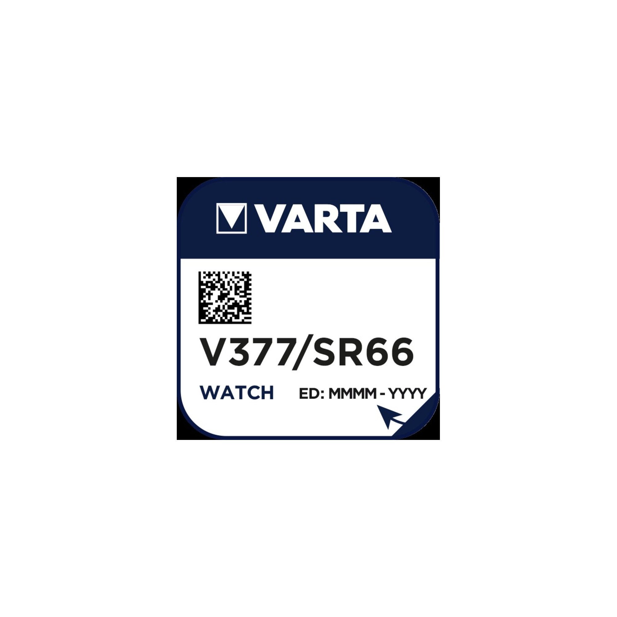 VARTA Varta Cons.Varta Uhren-Batterie 1,55V/21mAh/Silber V 377 Stk.1 10 Stk Batterie