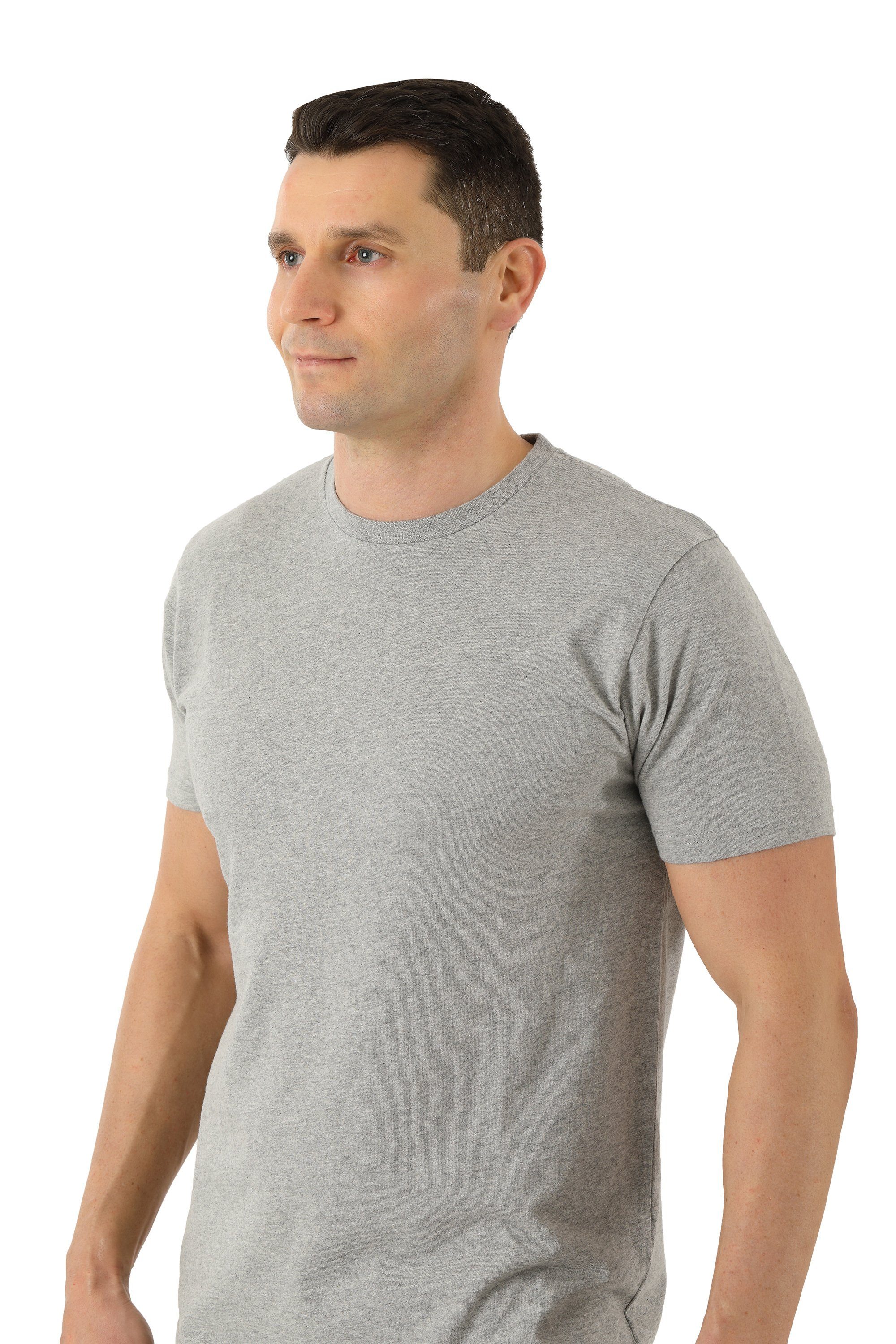Herren Shirts Albert Kreuz T-Shirt Classic T-Shirt Bio Organic Rundhals kurzarm